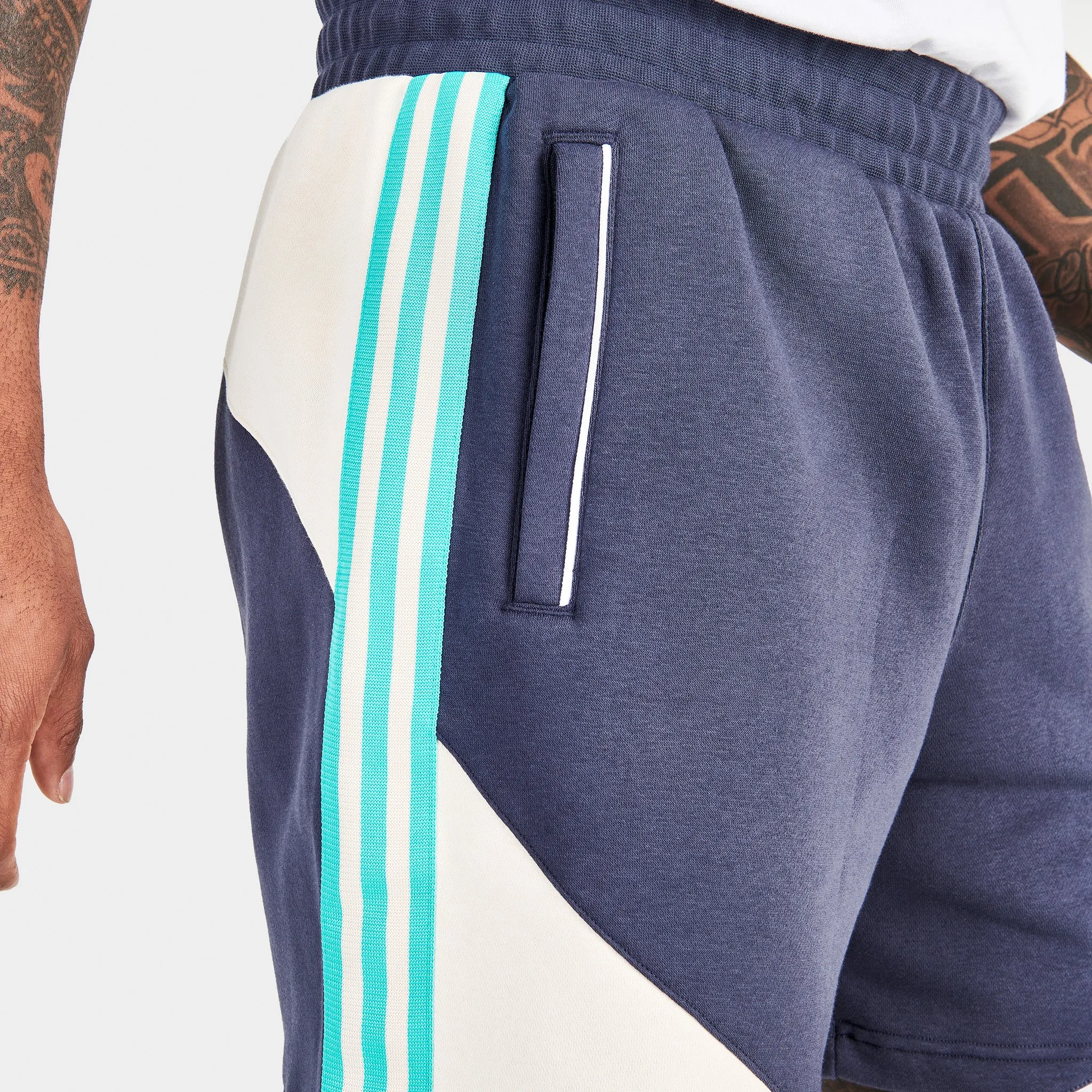 adidas Originals SST Fleece Shorts Halo Mint / White