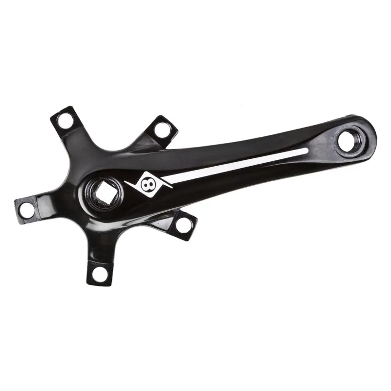 Alloy Crank Set 160mm 107 SQR JIS crankset black