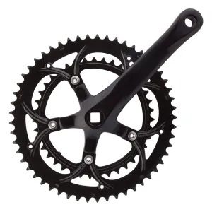 Alloy Double 172.5x53/39 110 SQR JIS crankset black