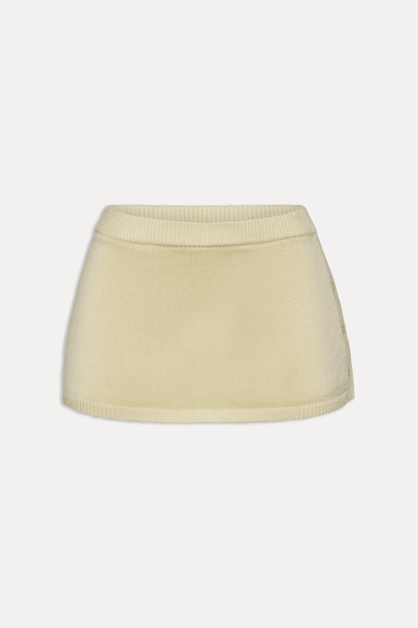 Ash Knit Mini Skort - Buttercup