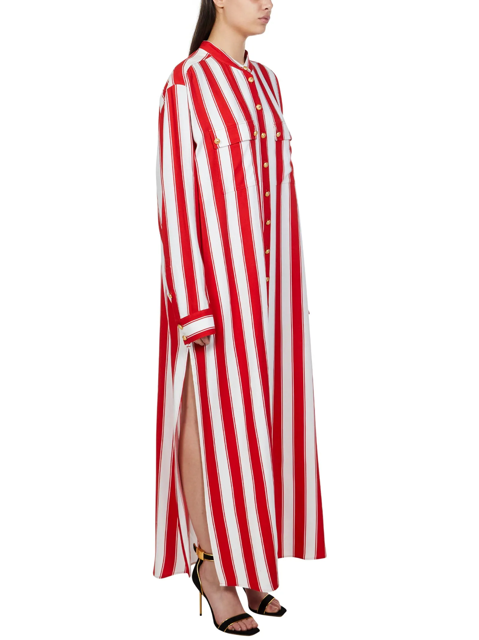 Balmain Striped Long Sleeved Shirt