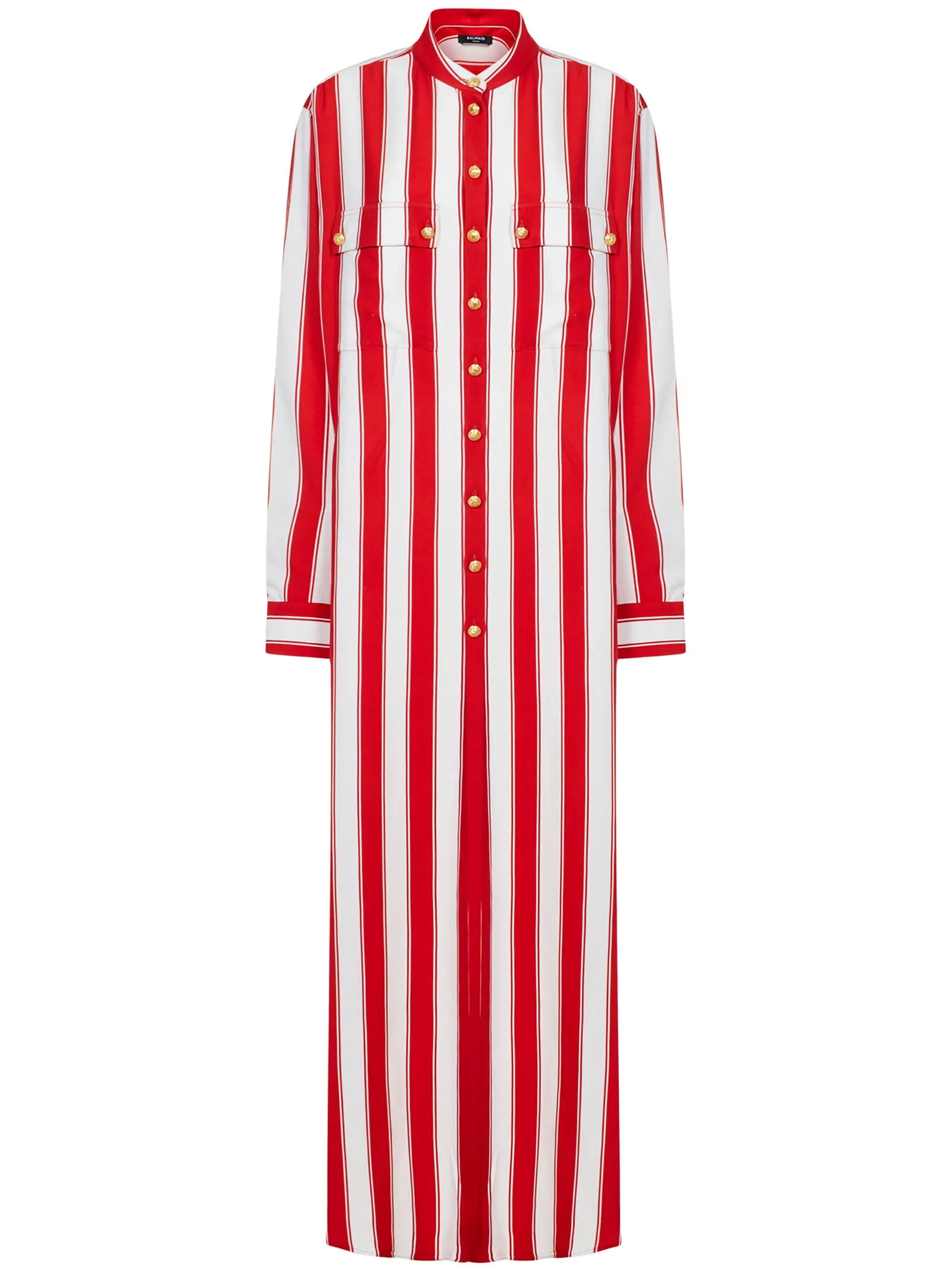 Balmain Striped Long Sleeved Shirt