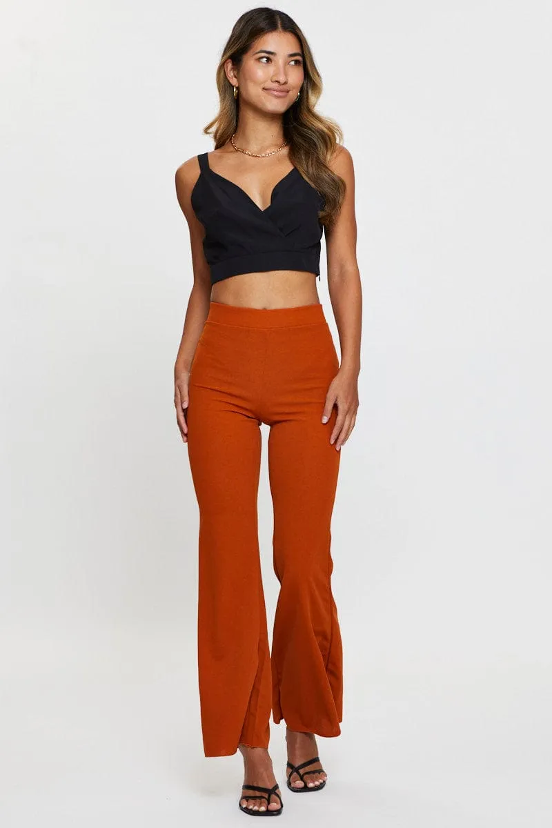 Black Crop Top Sleeveless