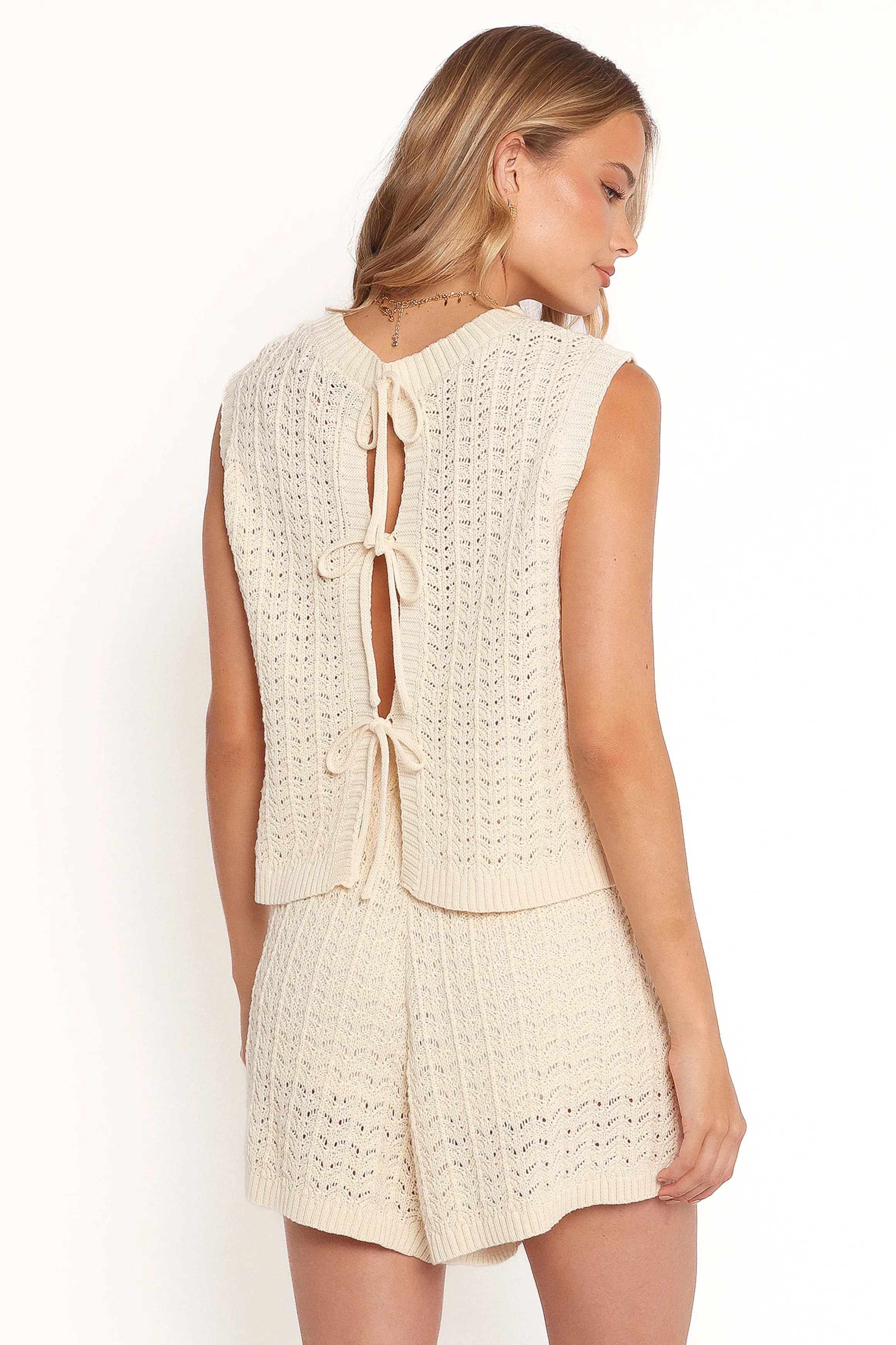 Briar Knit Shorts - Cream