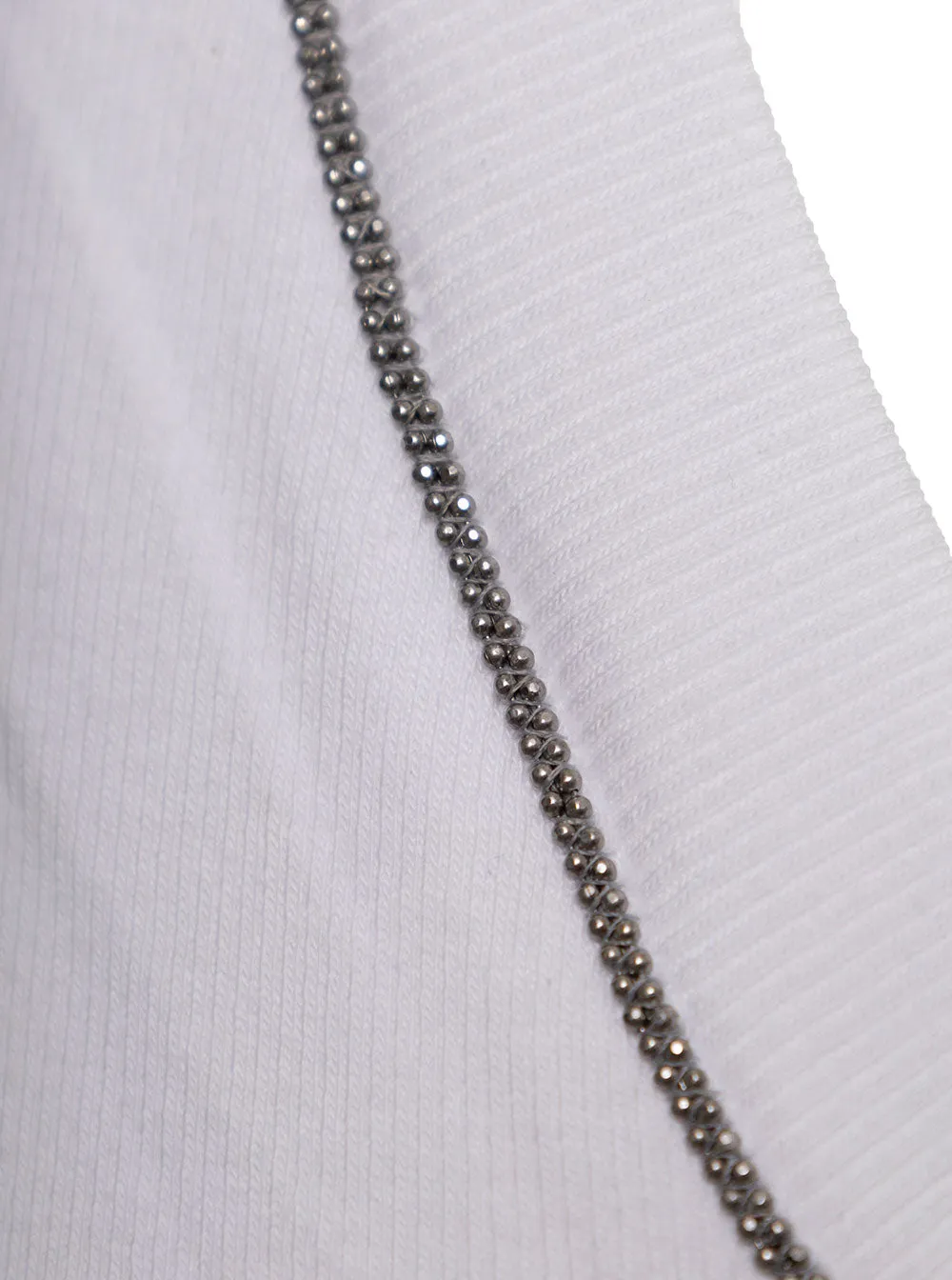 Brunello Cucinelli U-Neck Embellished Tank Top