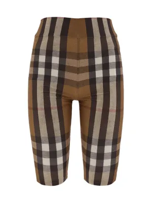 Burberry Check Knee Length Cycling Shorts
