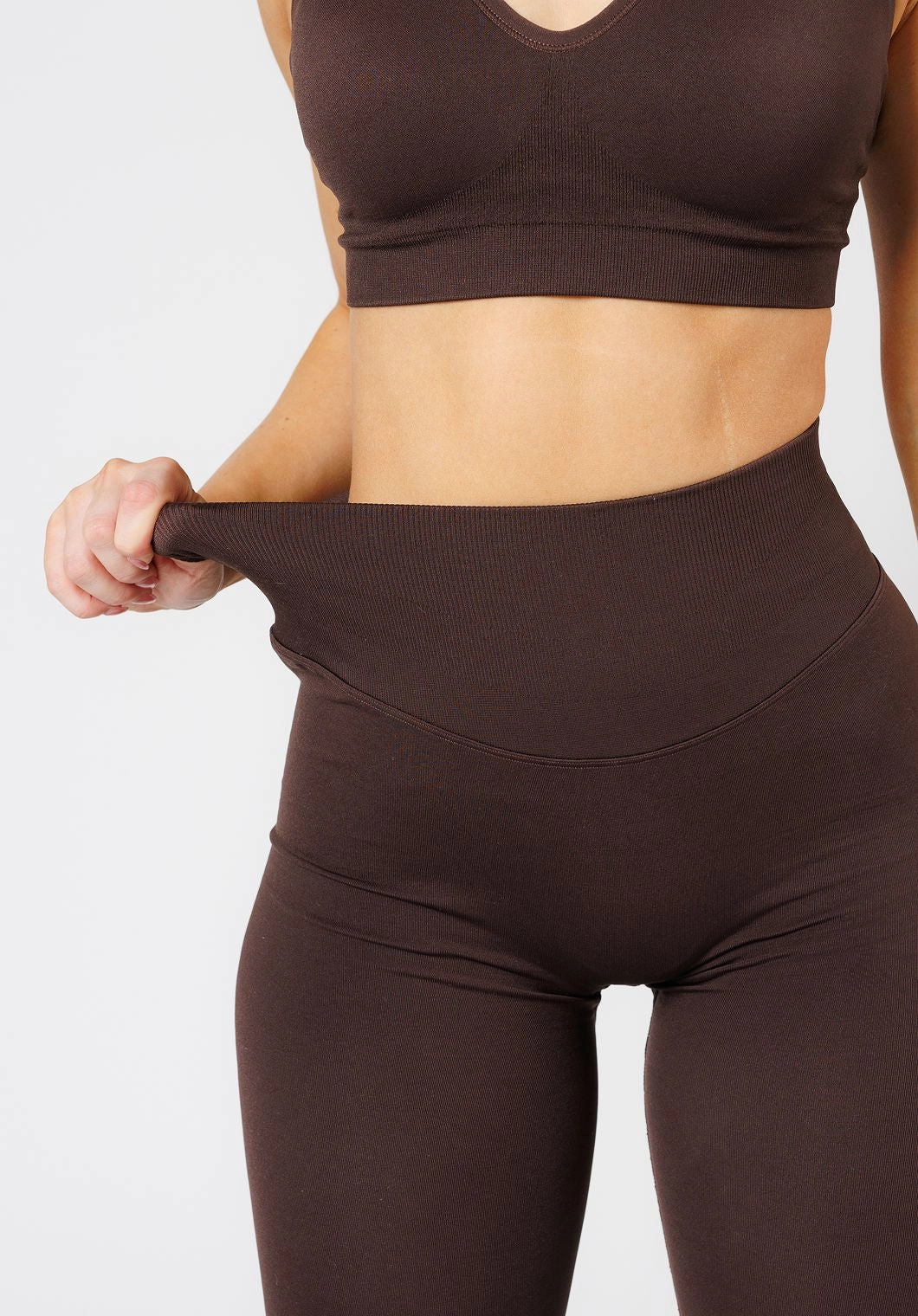 CurveFlex Hourglass Sculptseam® Plus Seamless Legging Walnut