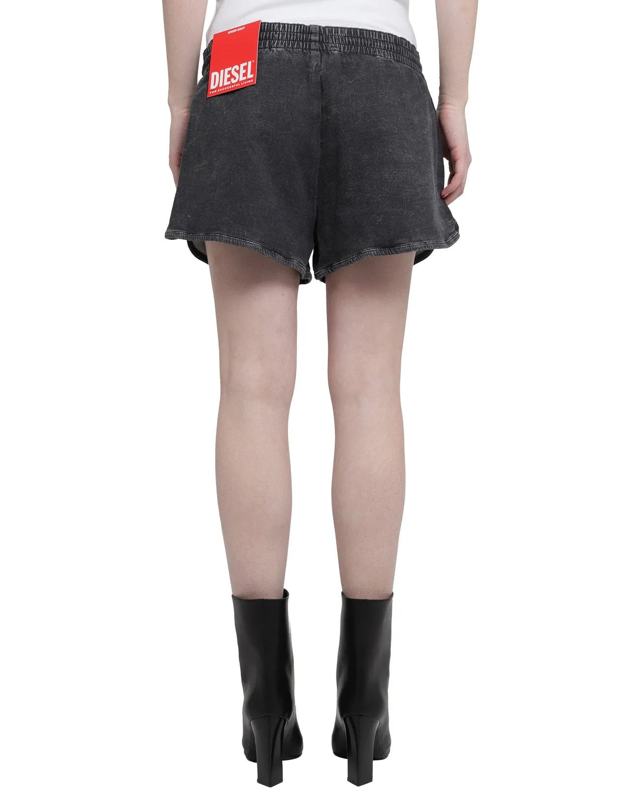 Diesel Logo Patch Drawstring Shorts