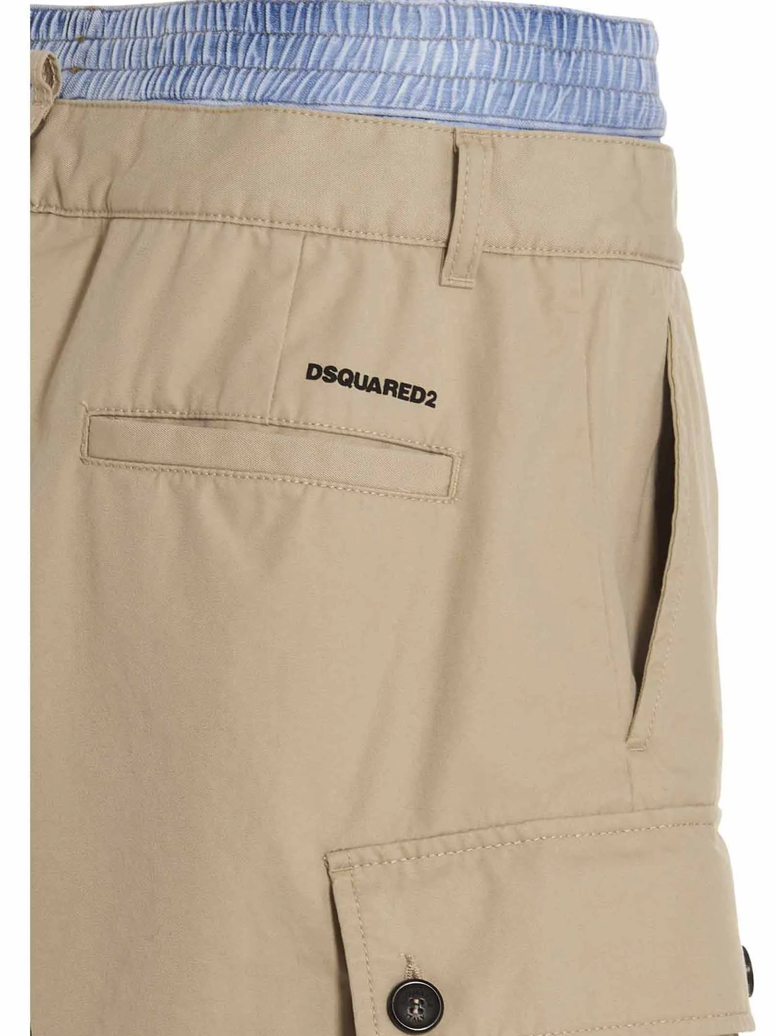 Dsquared2 Logo Print Cargo Shorts