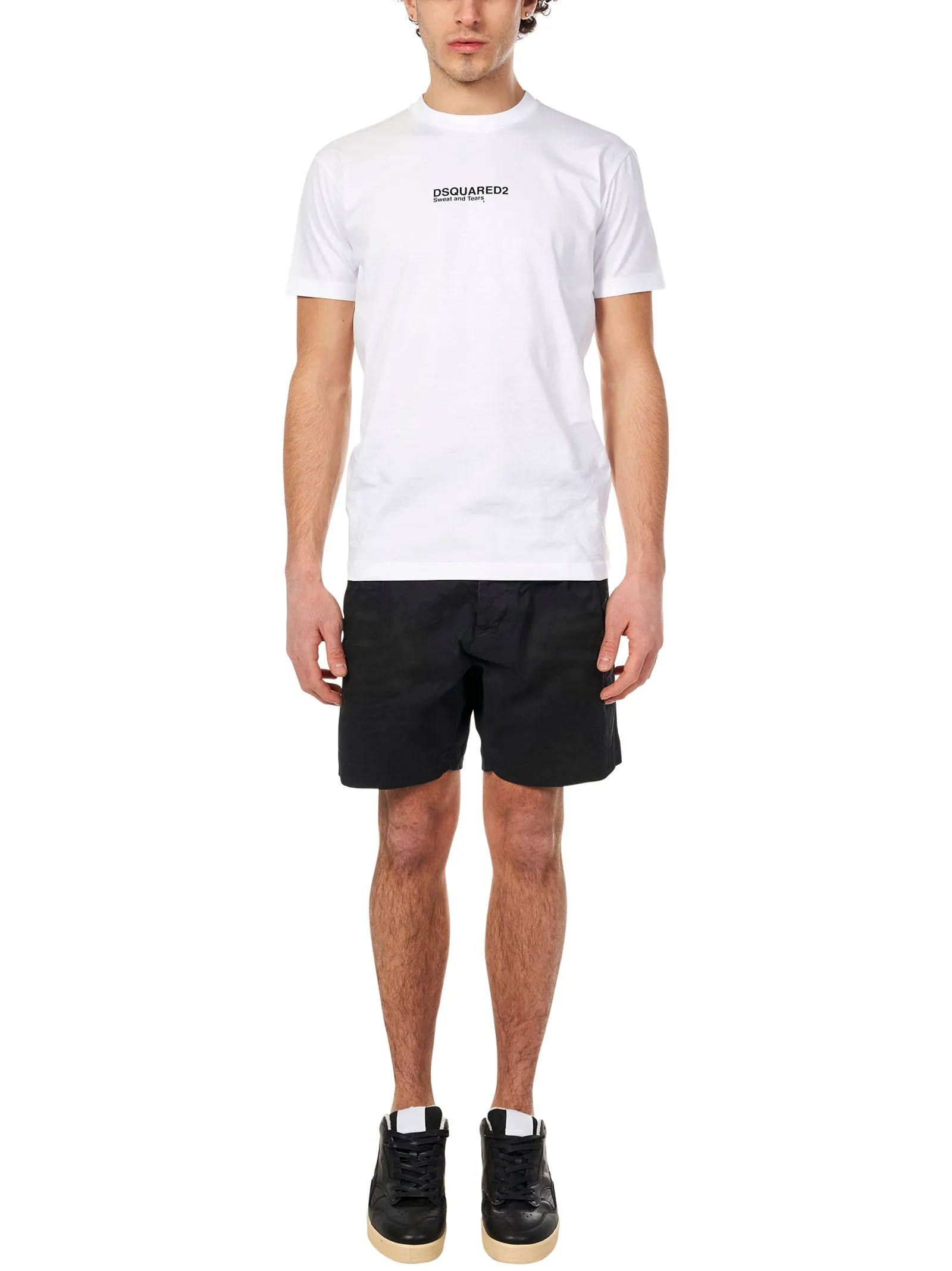 Dsquared2 Paint Splatter Detail Chino Shorts