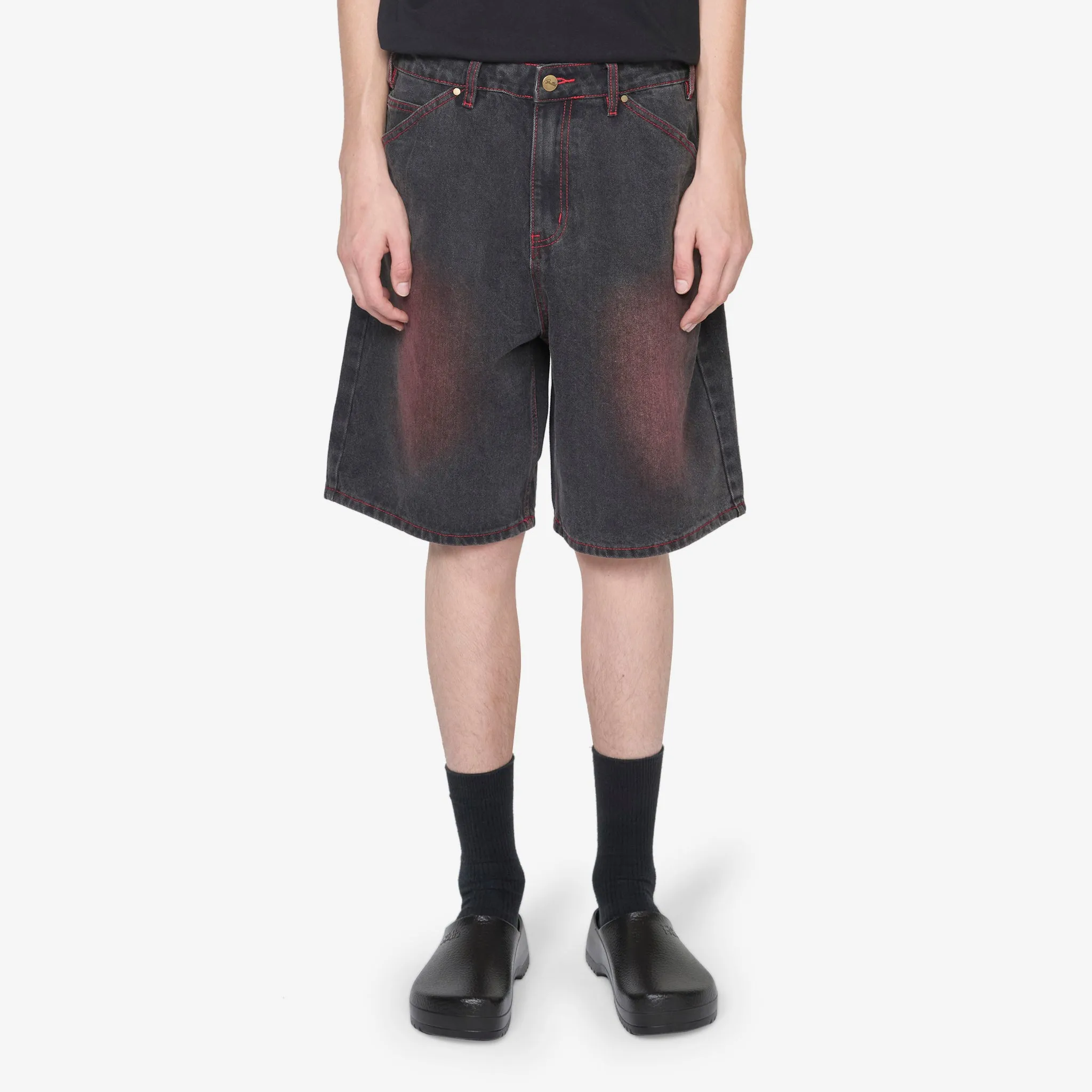 Encounter Denim Shorts Tinted Washed Black
