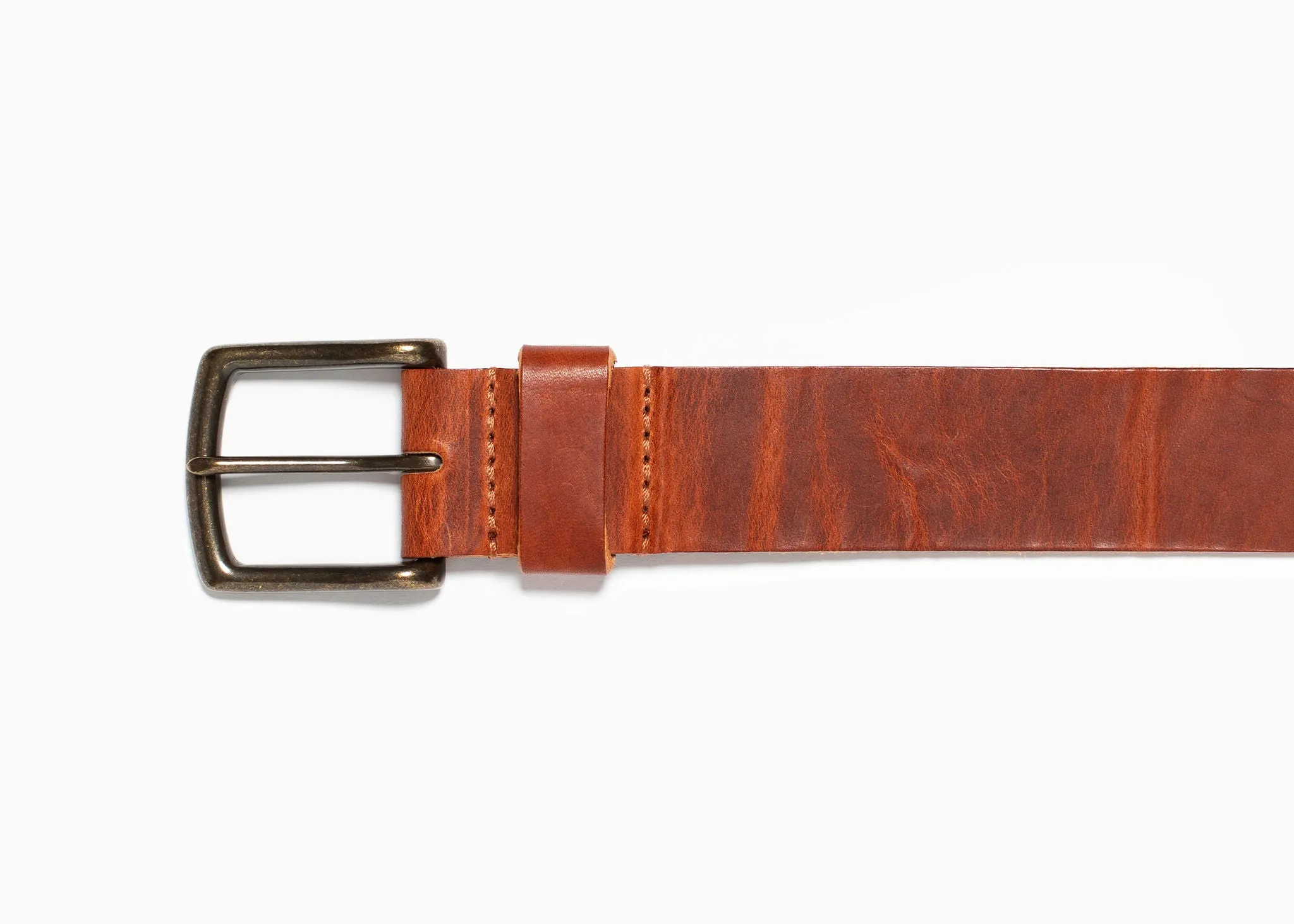 English Tan Dublin Leather Belt