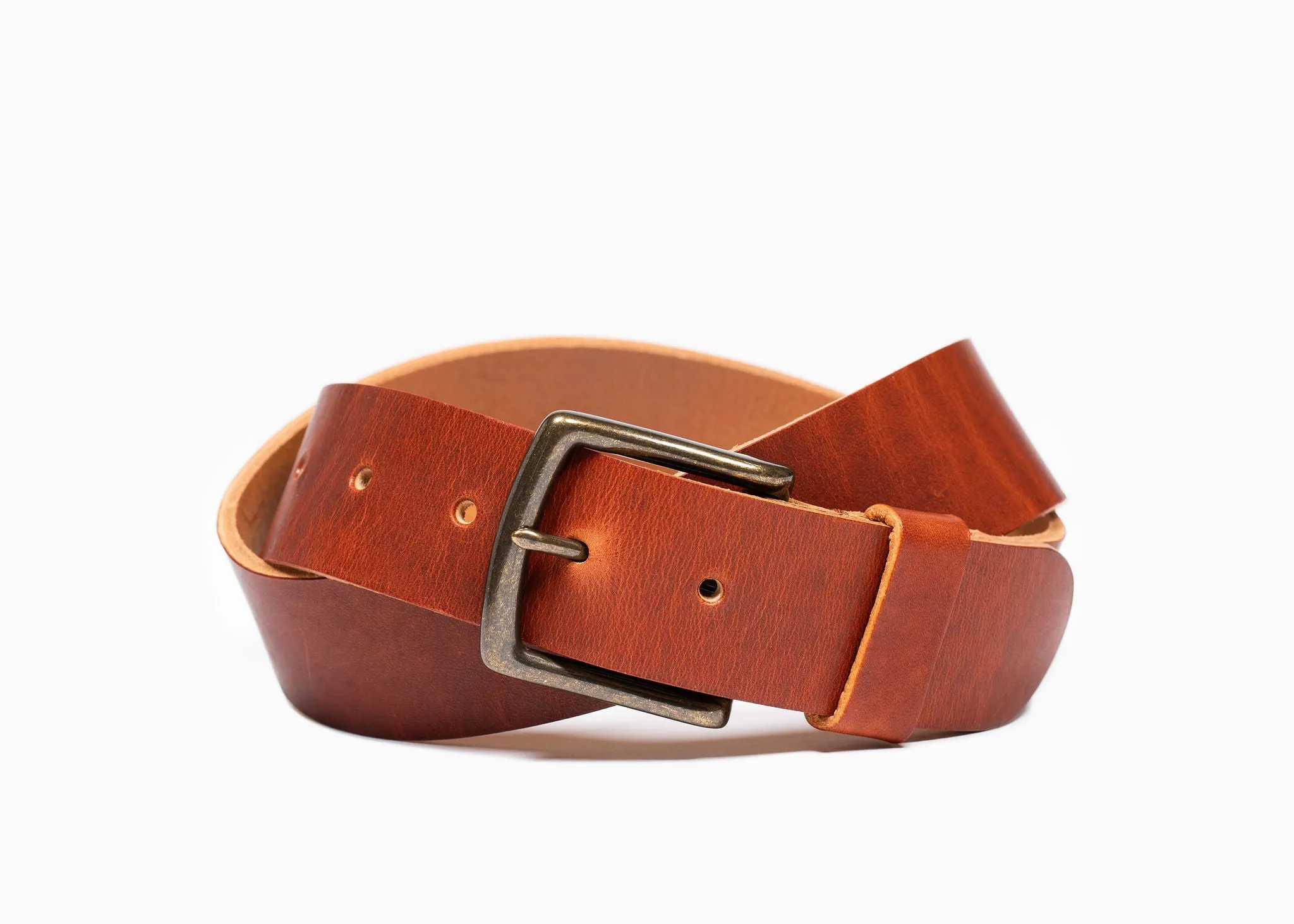English Tan Dublin Leather Belt