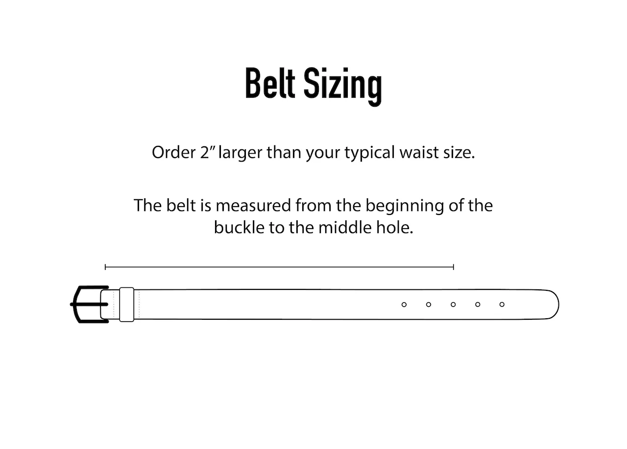 English Tan Dublin Leather Belt