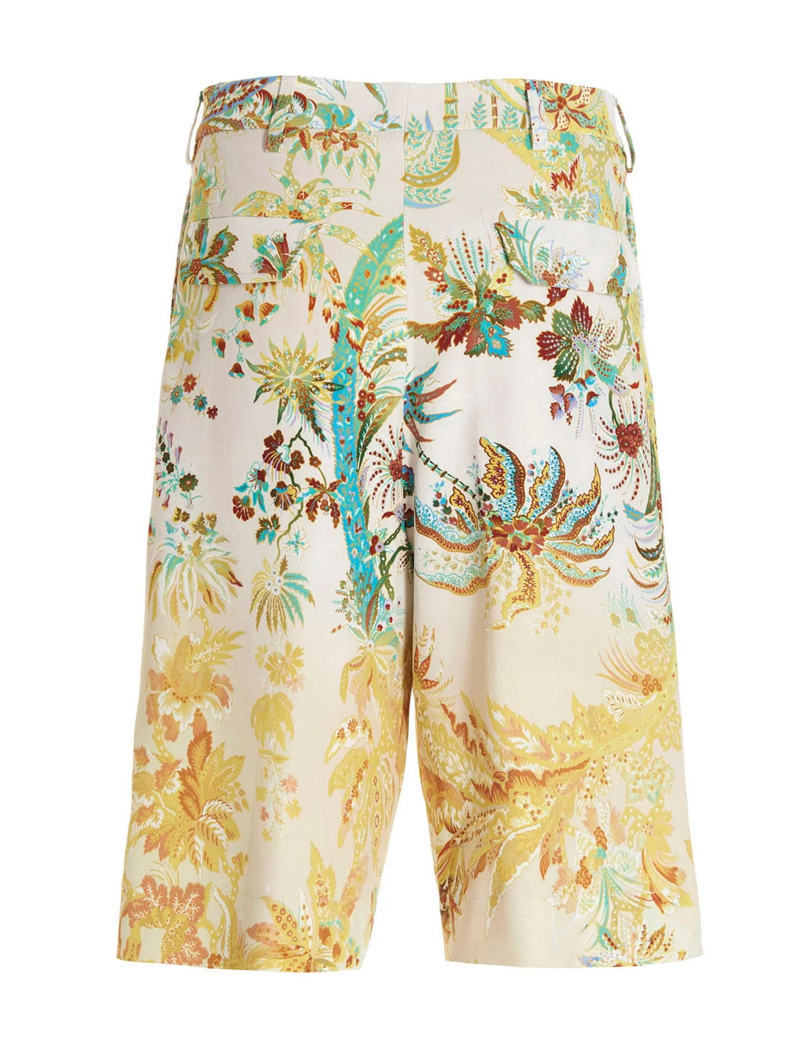 Etro Allover Floral Print Bermuda Shorts