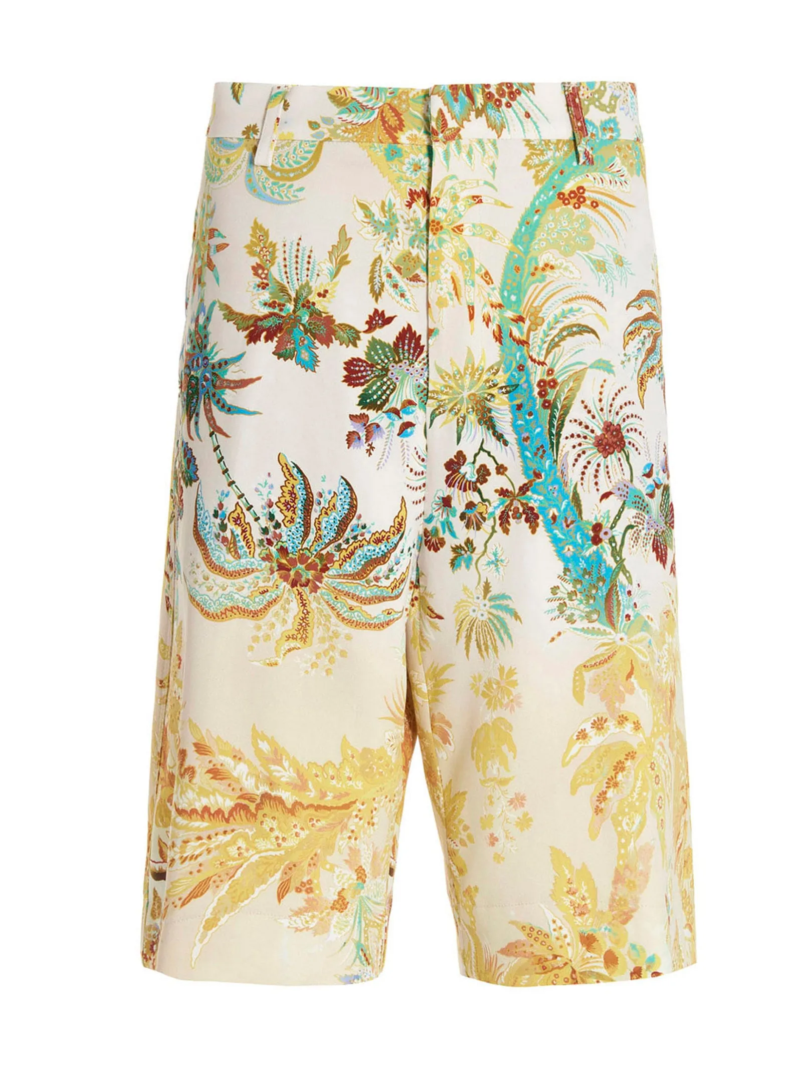 Etro Allover Floral Print Bermuda Shorts