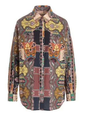 Etro Graphic Printed Long-Sleeved Shirt