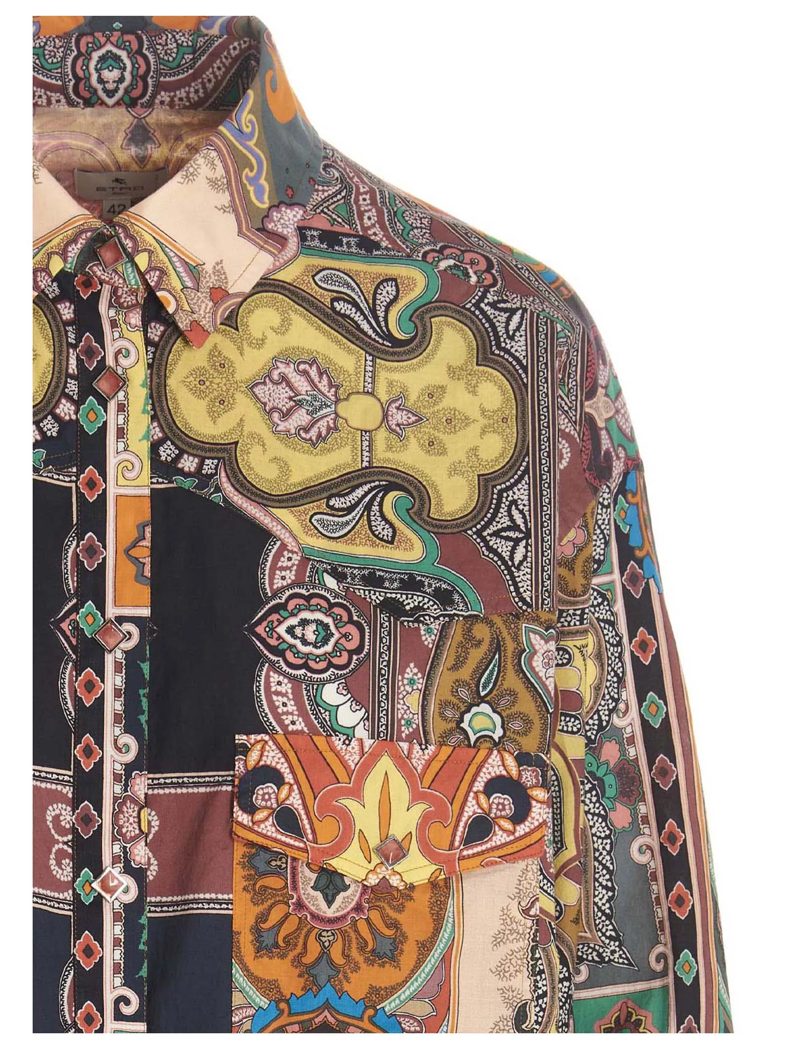 Etro Graphic Printed Long-Sleeved Shirt