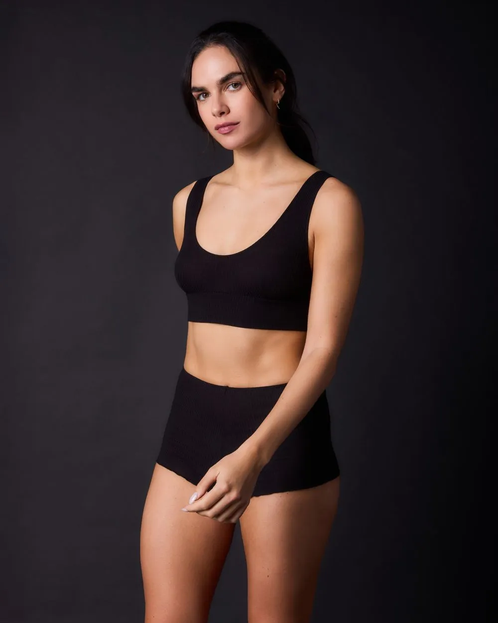 Feather Weight Rib Pamela Shorts
