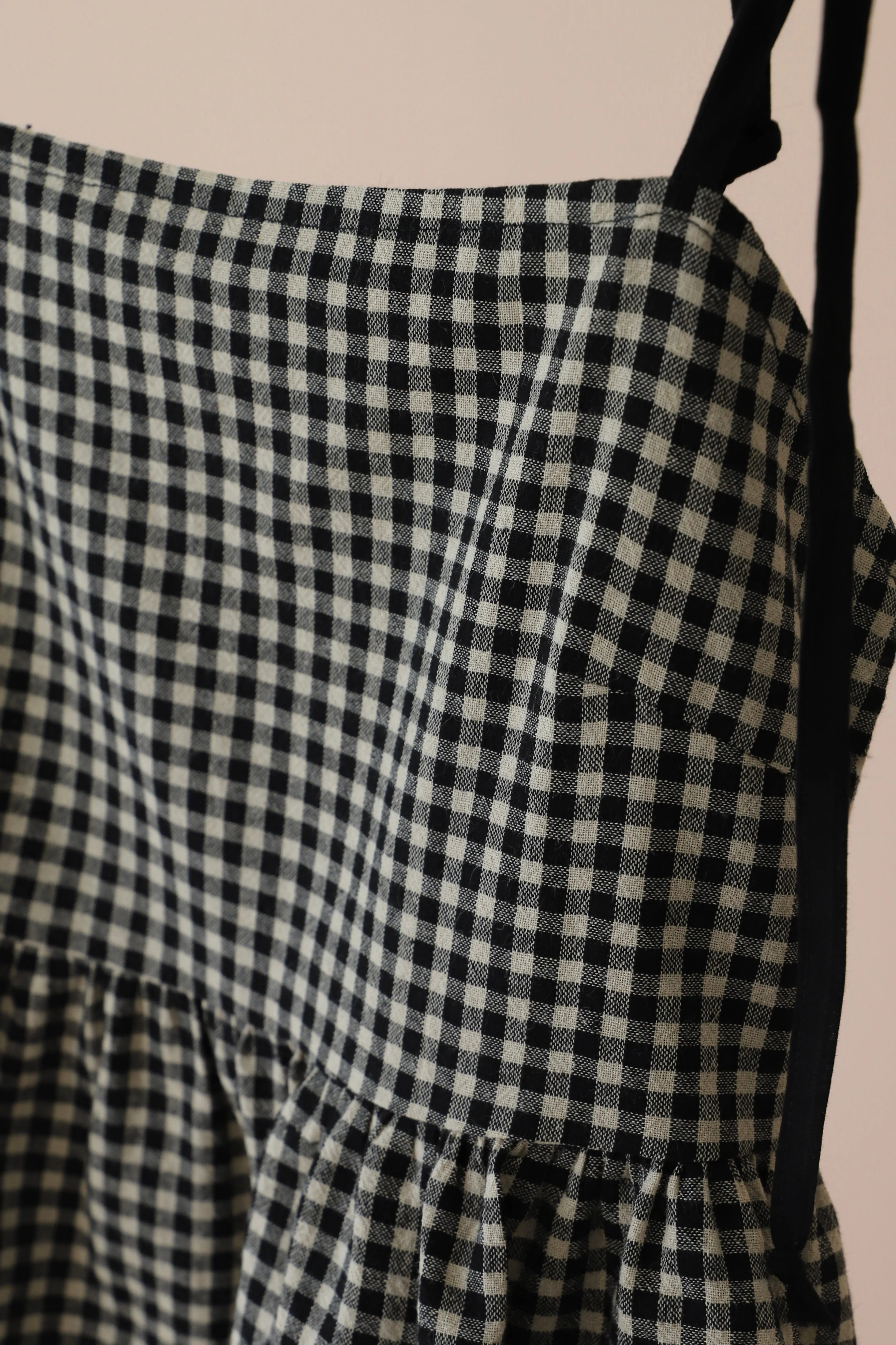 GINGHAM TIE TOP