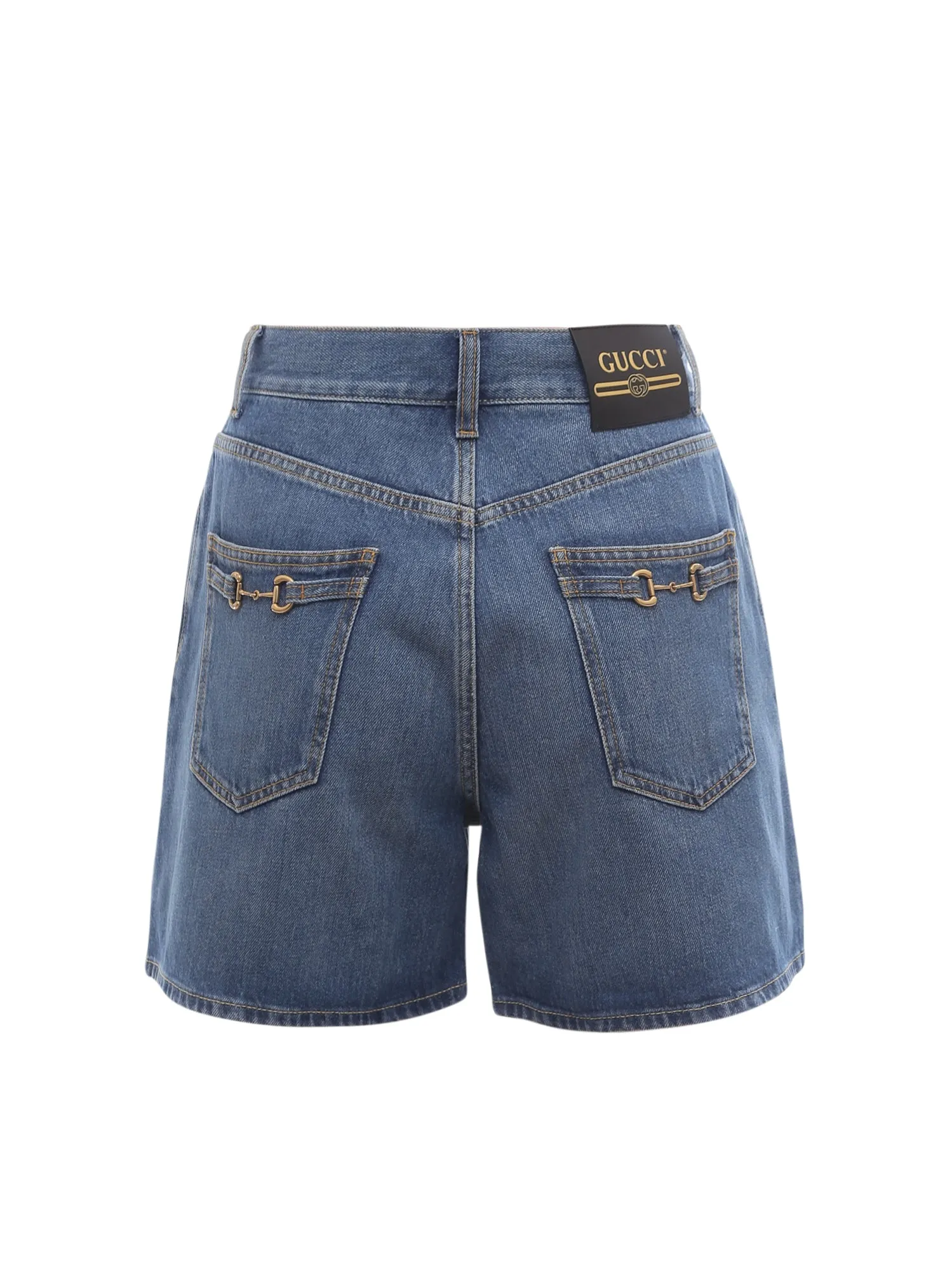 Gucci Logo Patch Button Detailed Shorts