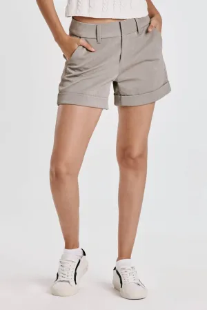 Hampton High Rise Coated Short In Silverstone Coated