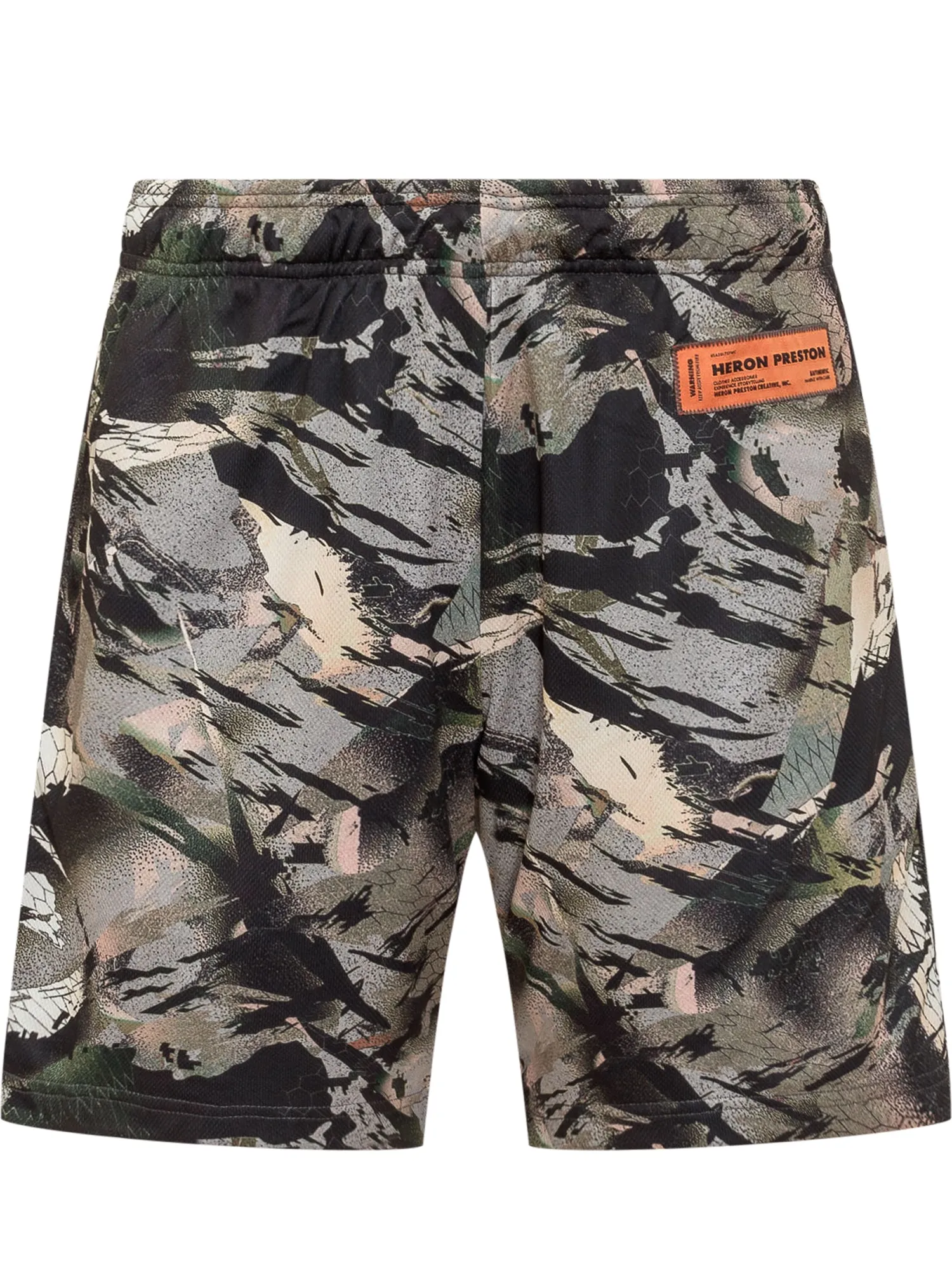 Heron Preston Camouflage Printed Mid-Rise Shorts