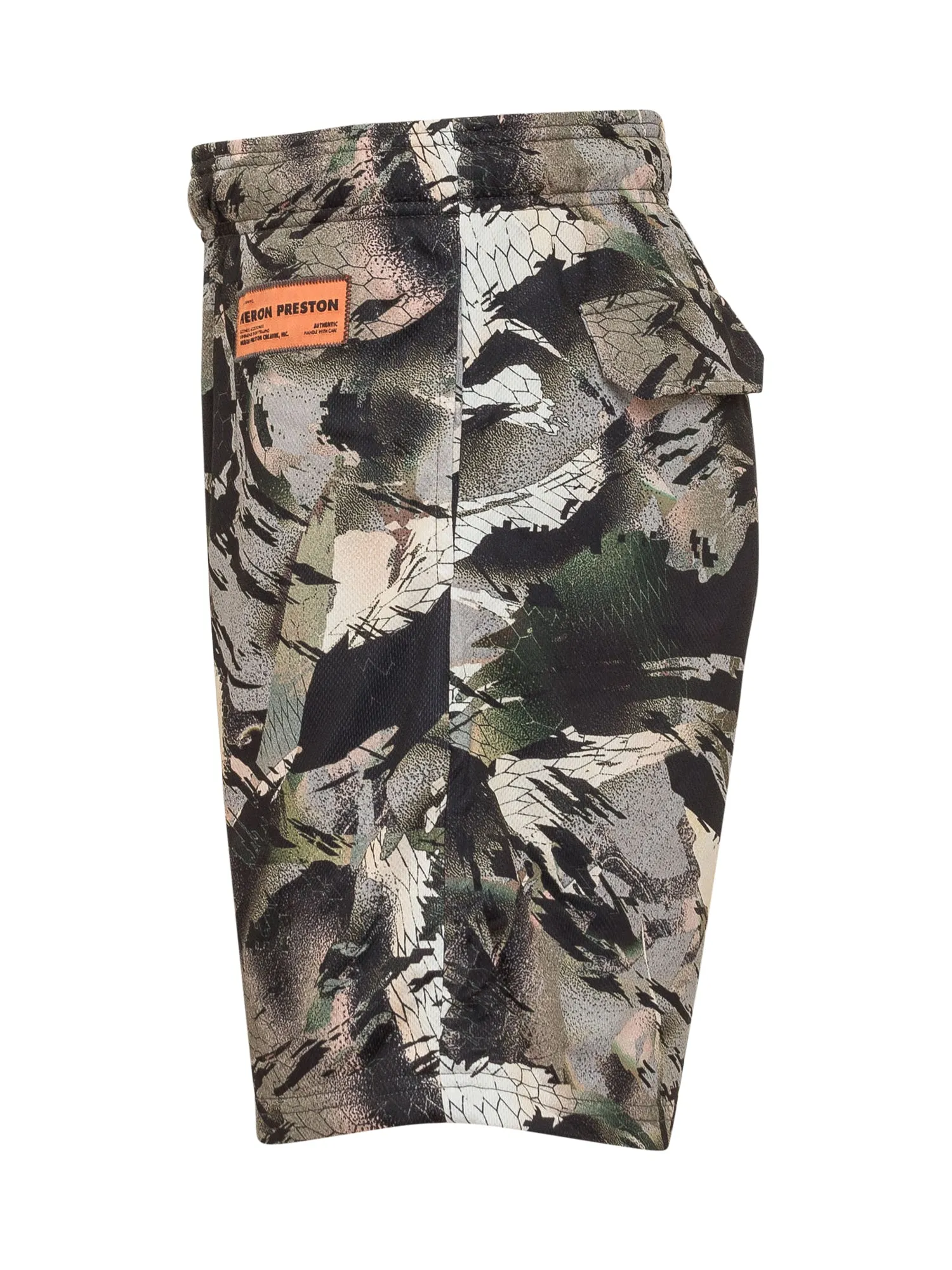 Heron Preston Camouflage Printed Mid-Rise Shorts