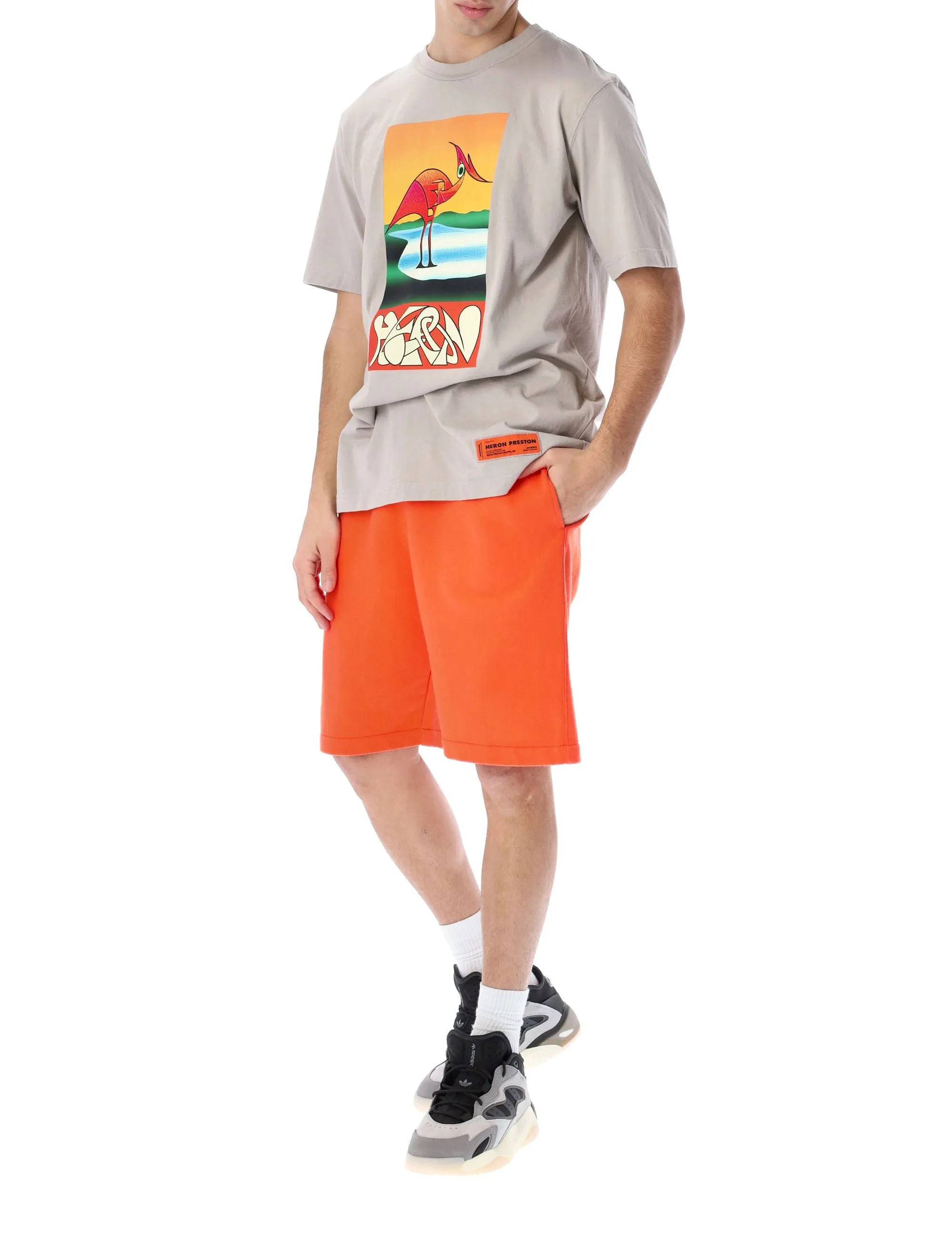 Heron Preston Logo Patch Bermuda Shorts