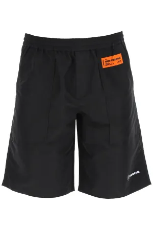 Heron Preston Logo Patch Elasticated-Waist Track Shorts
