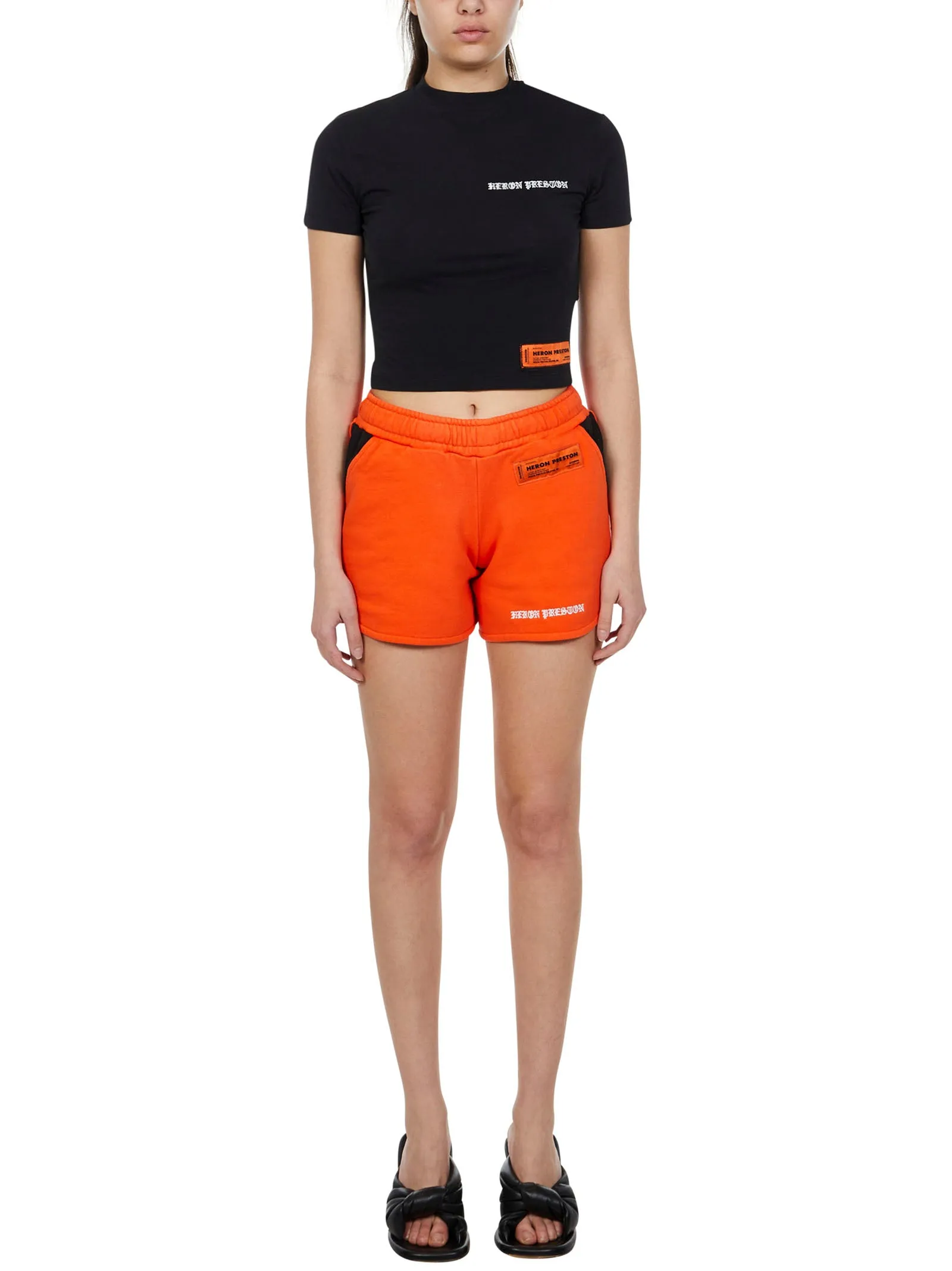 Heron Preston Logo-Patch Jogging Shorts