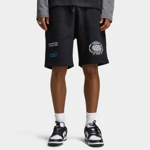 Hoodrich Noir V2 Oversized Shorts Black / White - Aquarius