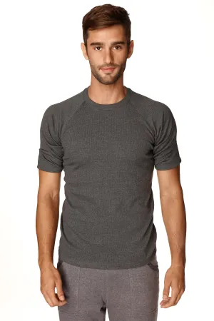 Hybrid CREW Neck Raglan Tee (Charcoal)