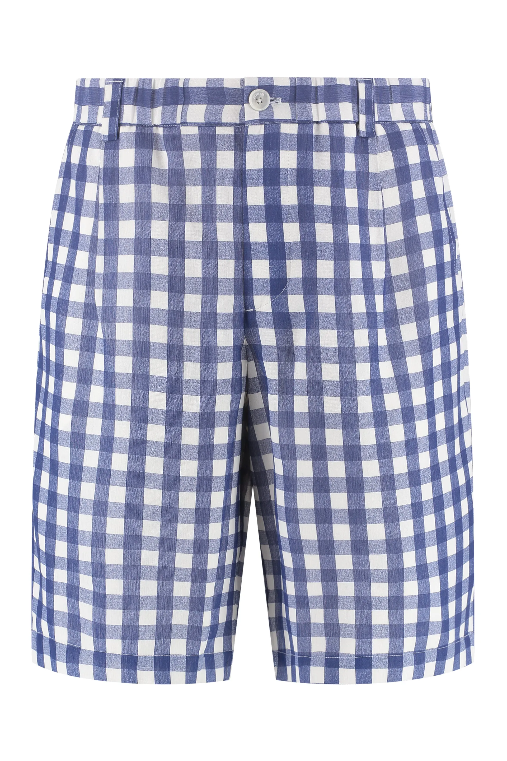 Jacquemus Mid-Rise Checked Shorts