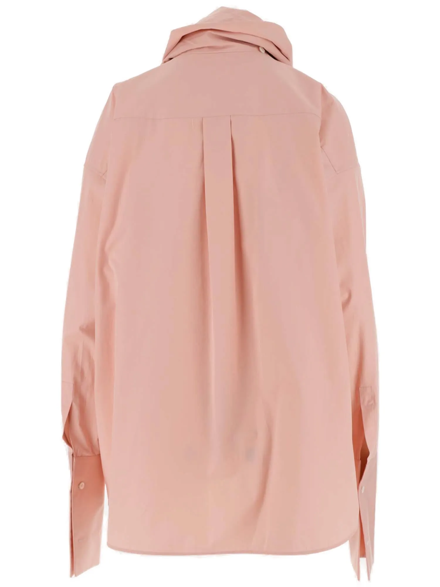 Jil Sander High-Neck Button-Up Shirt