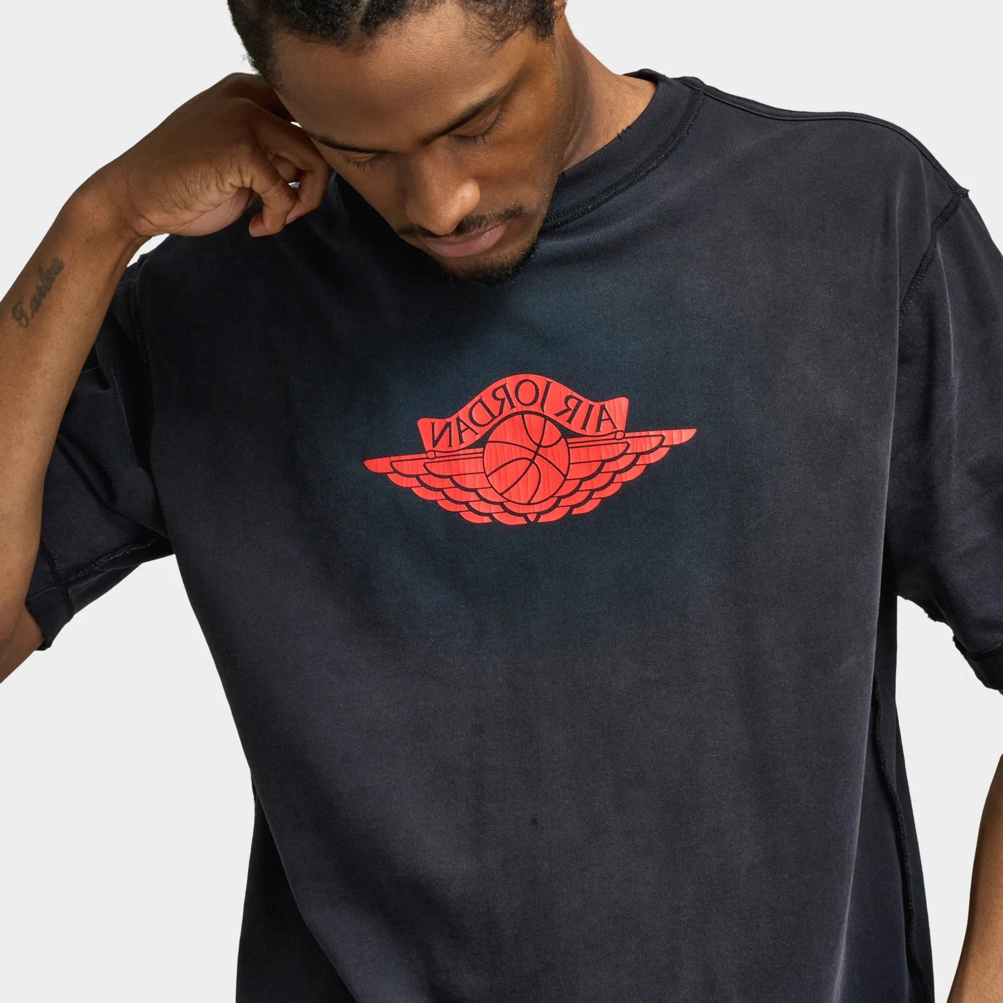 Jordan Rare Air T-Shirt Black / Chile Red