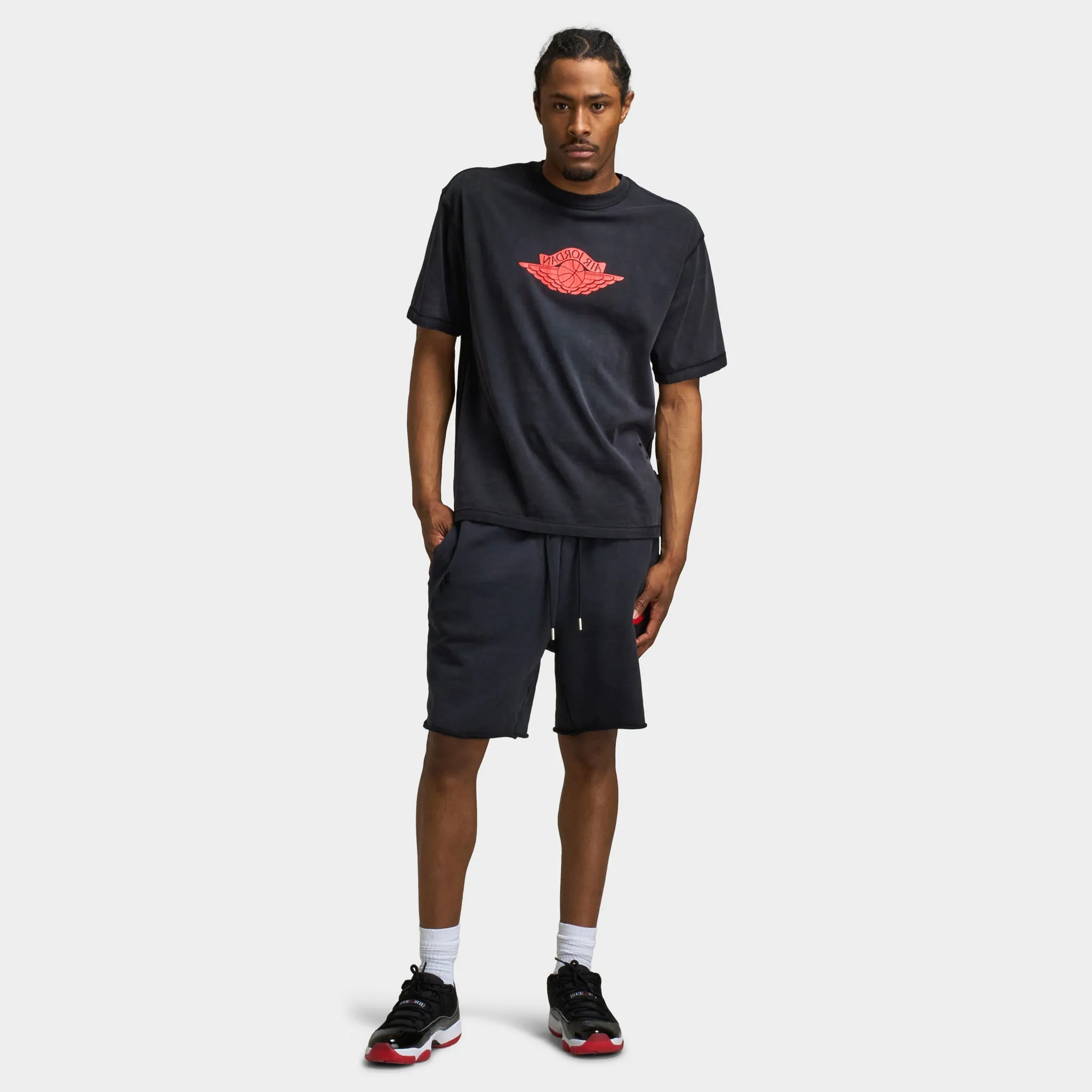 Jordan Rare Air T-Shirt Black / Chile Red
