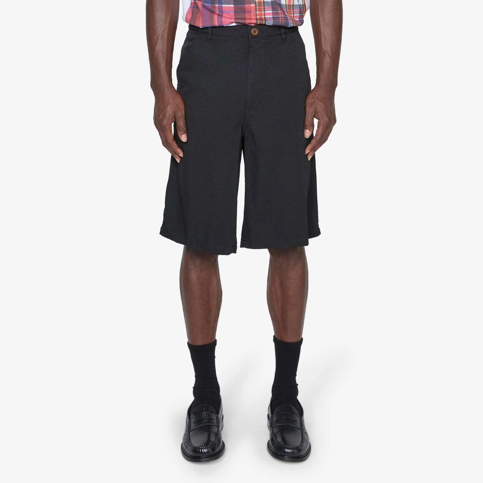 Knee Length Shorts Black
