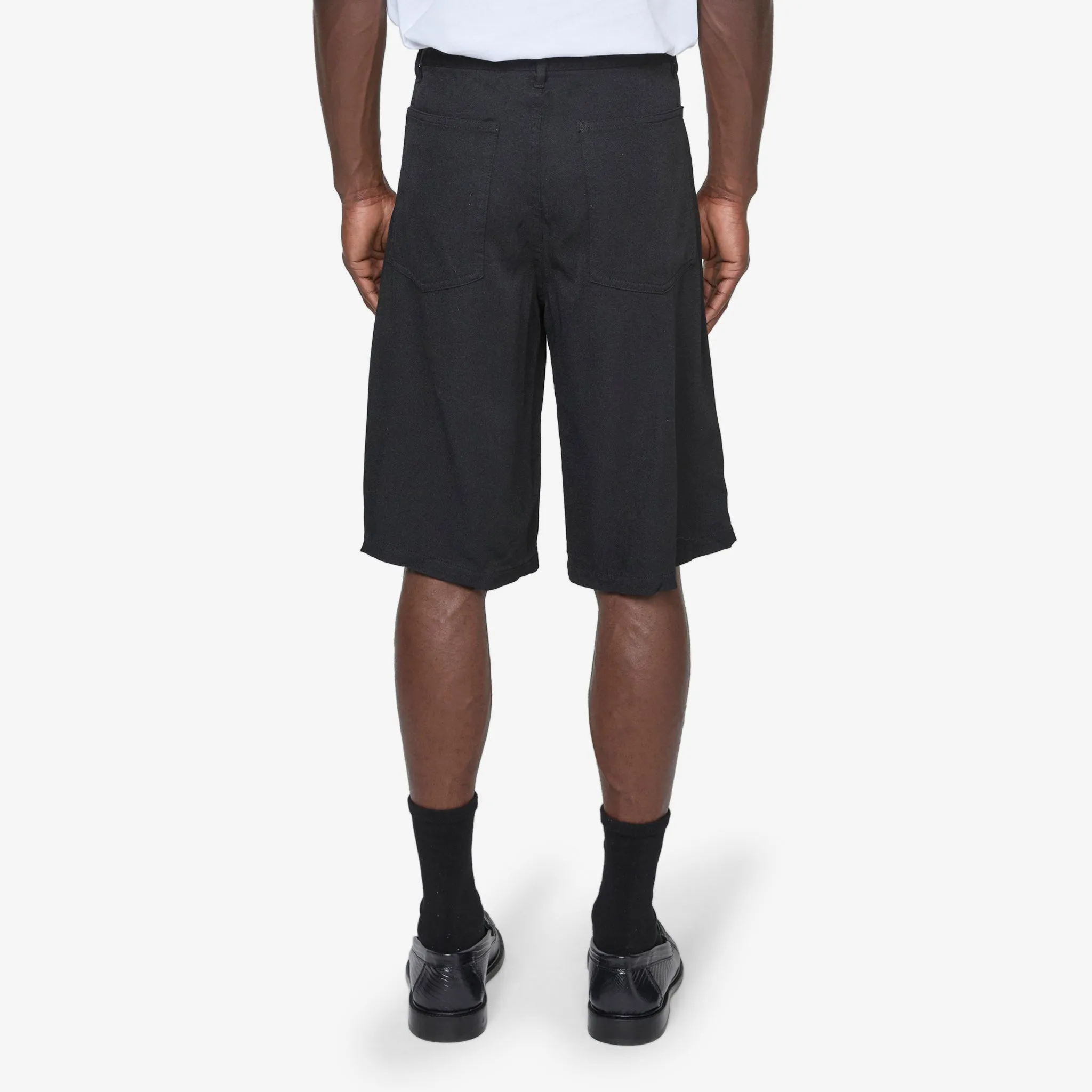 Knee Length Shorts Black
