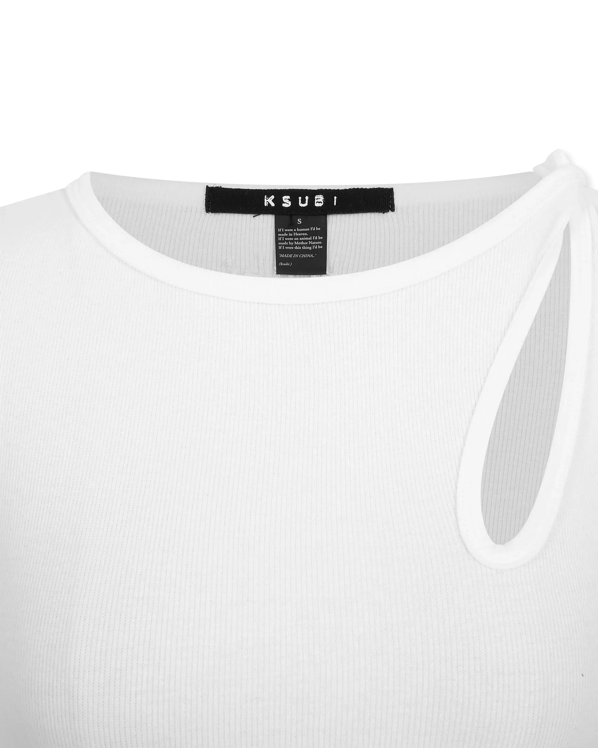 Ksubi Jeans Twisted Asymmetrical Tank