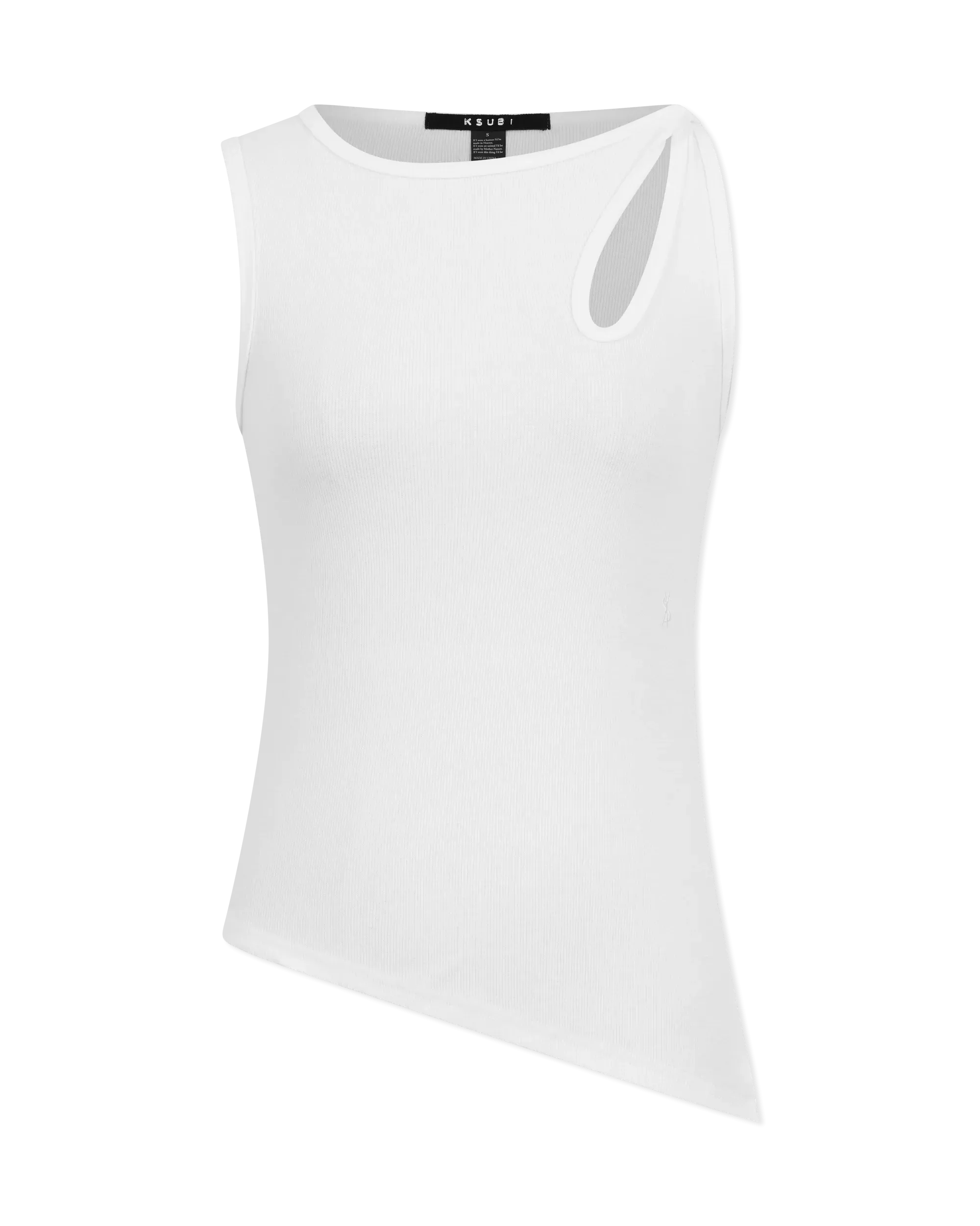 Ksubi Jeans Twisted Asymmetrical Tank