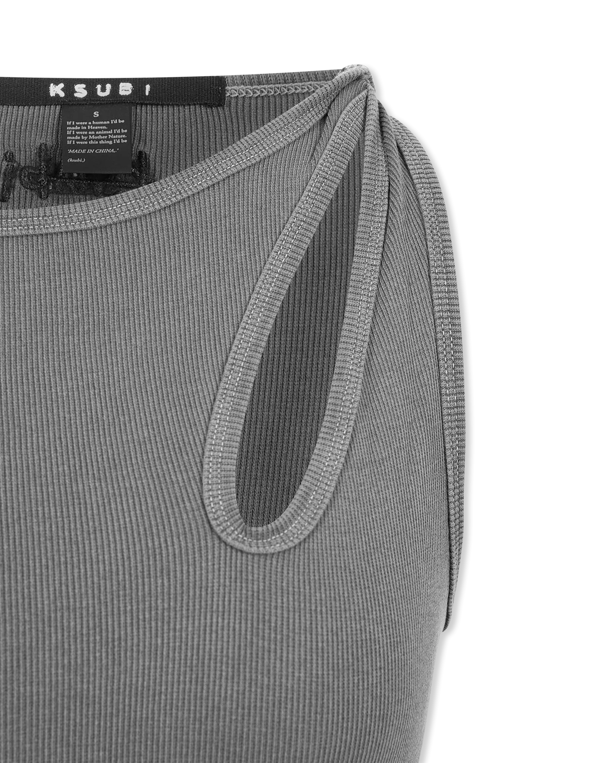 Ksubi Jeans Twisted Asymmetrical Tank