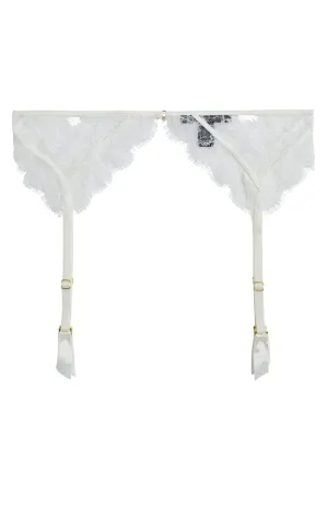 Lace Inset Garter Belt