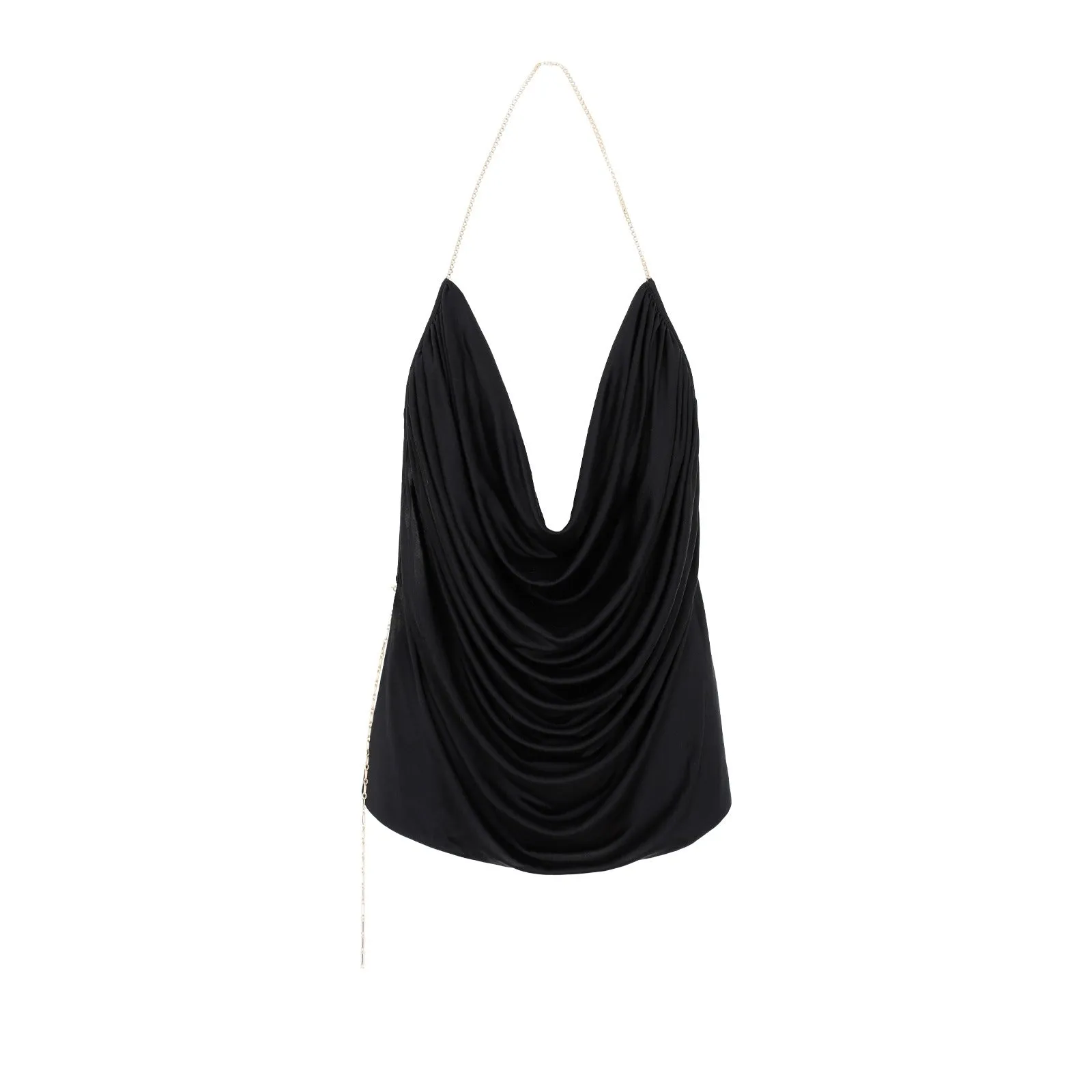 Loewe V-Neck Chained Strap Top