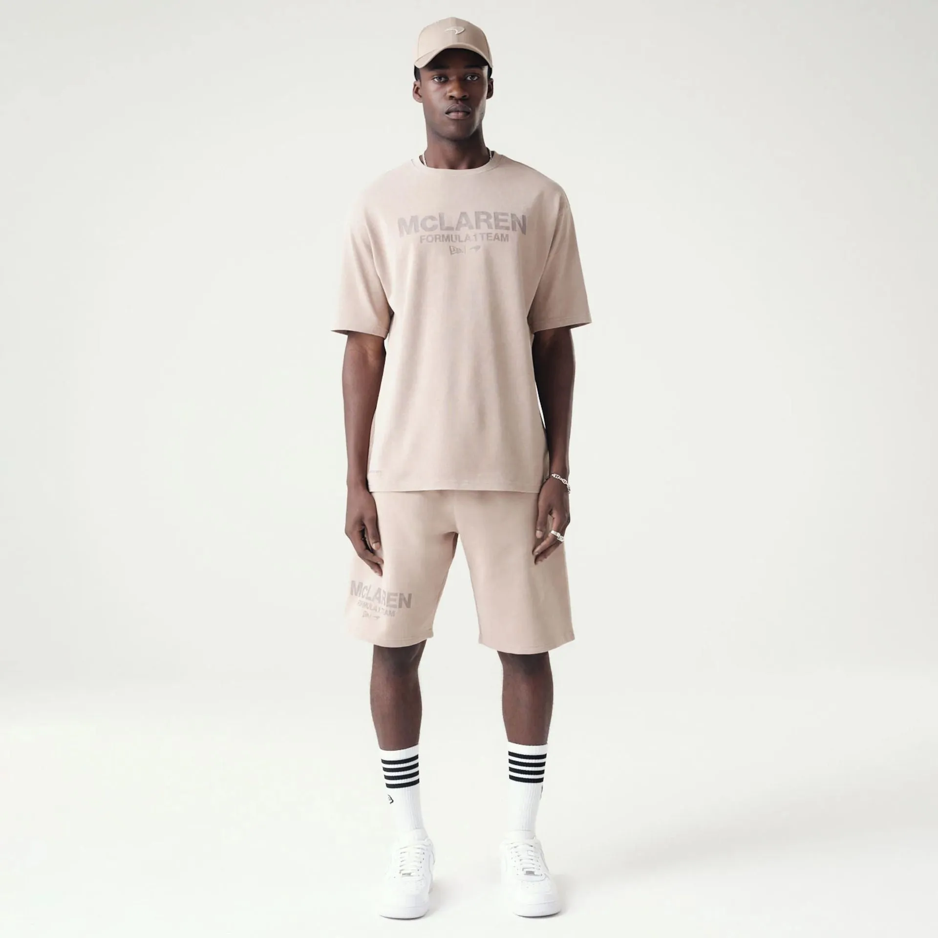 McLaren Formula 1 Team Wordmark Washed Taupe Shorts