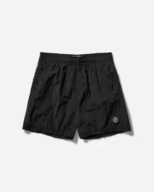 Men's Nylon Metal Swim Shorts Black