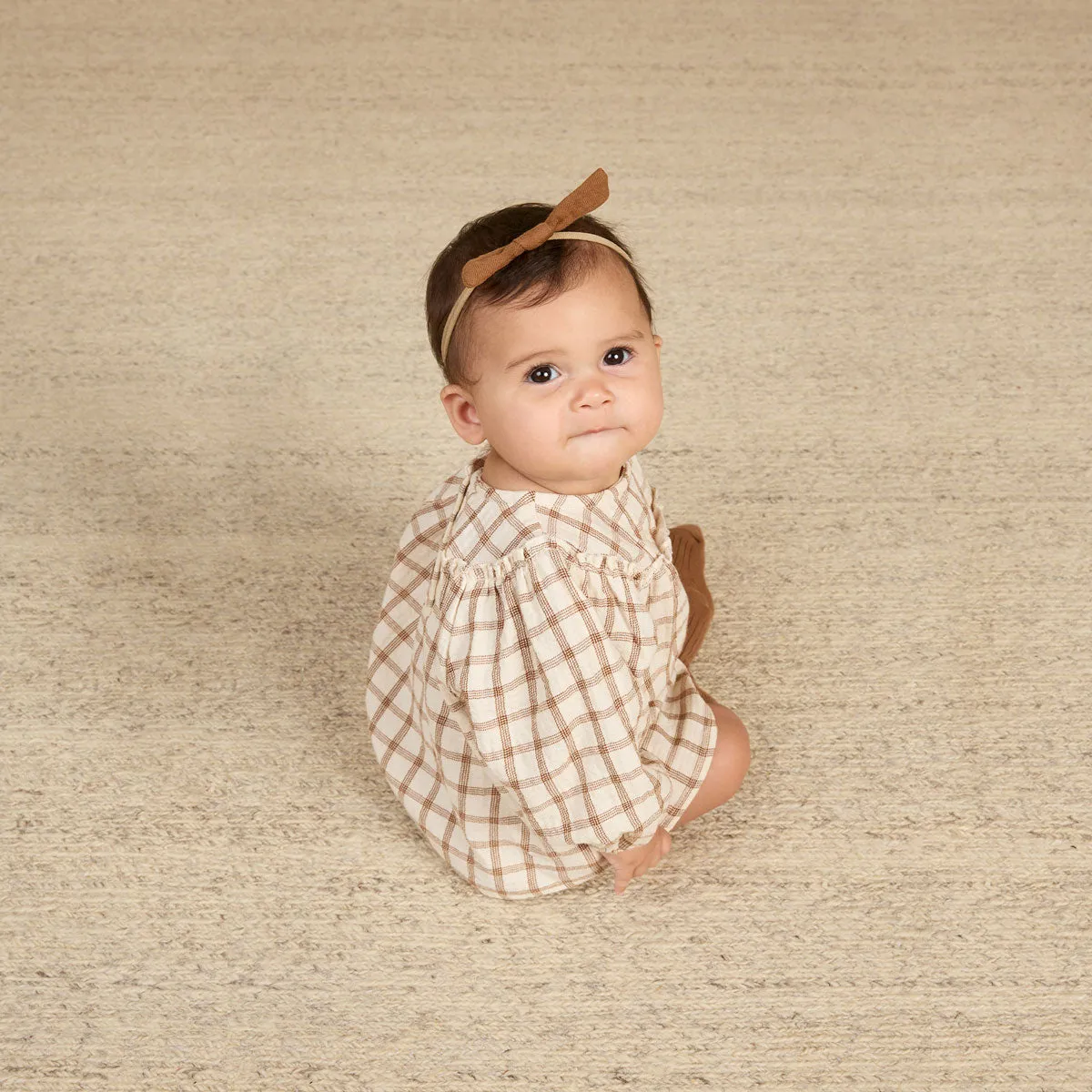 Mia Top   Bloomer Set - Cinnamon Plaid - FINAL SALE