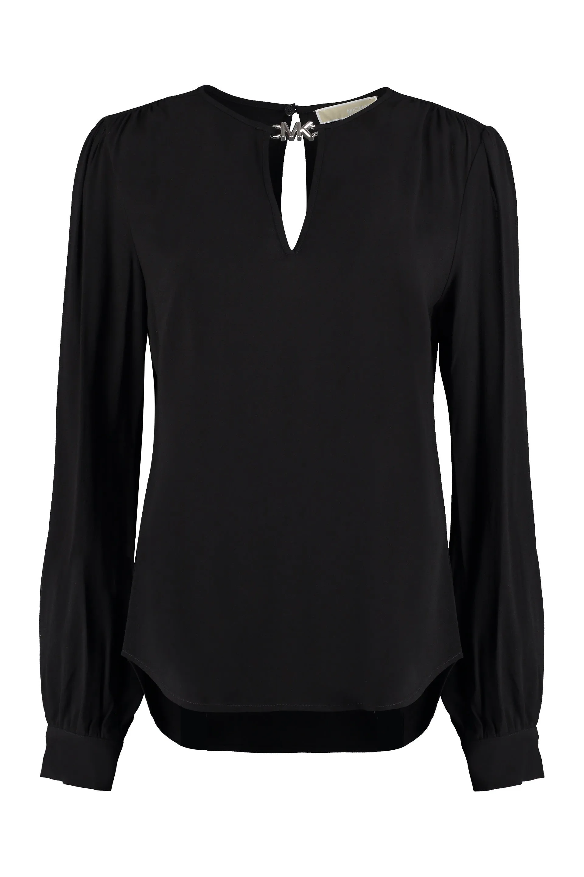 Michael Michael Kors Puff-Sleeved V-Neck Blouse