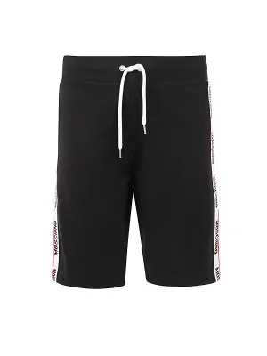 Moschino Logo-Tape Detailed Drawstring Shorts