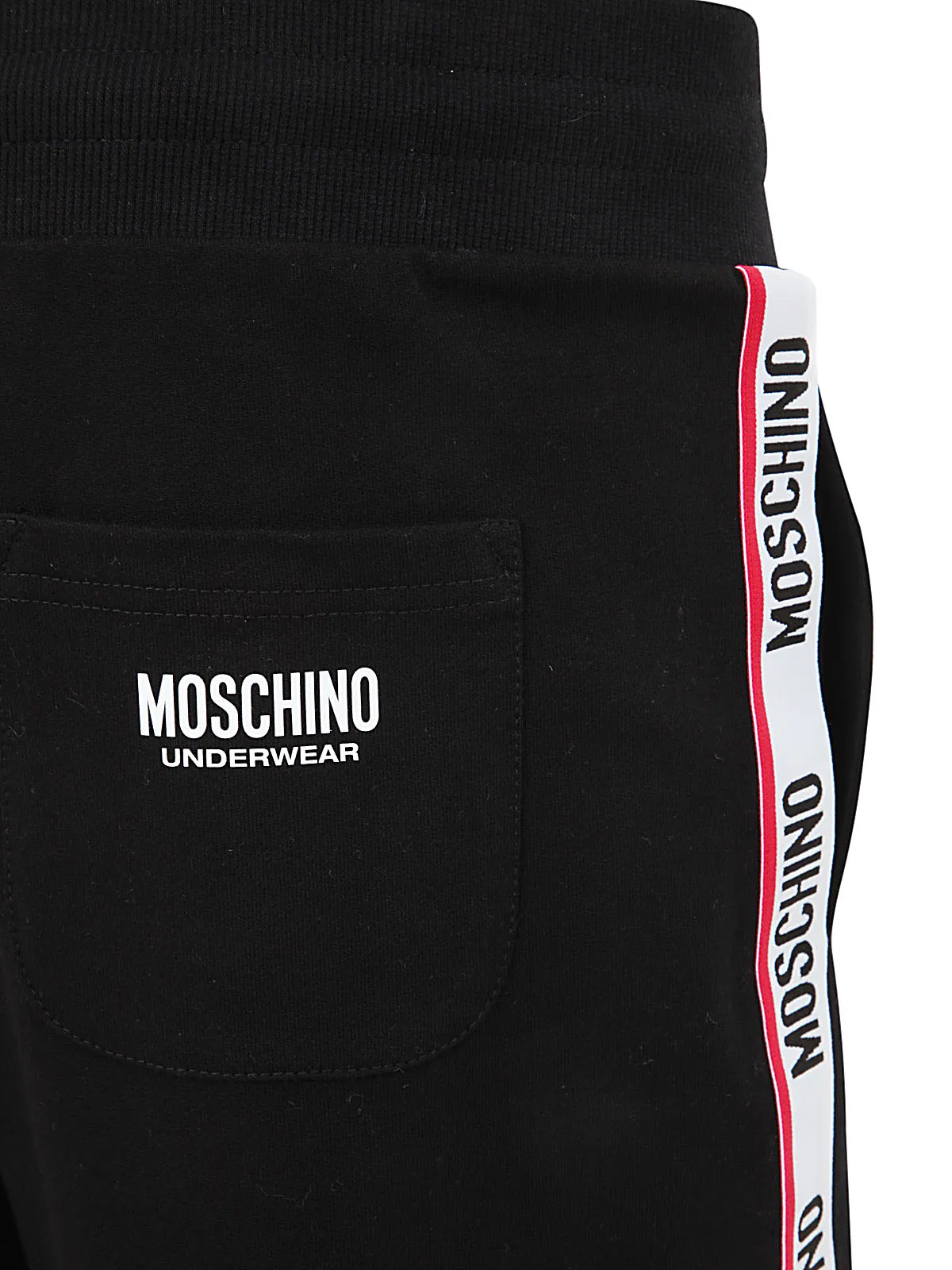 Moschino Logo-Tape Detailed Drawstring Shorts
